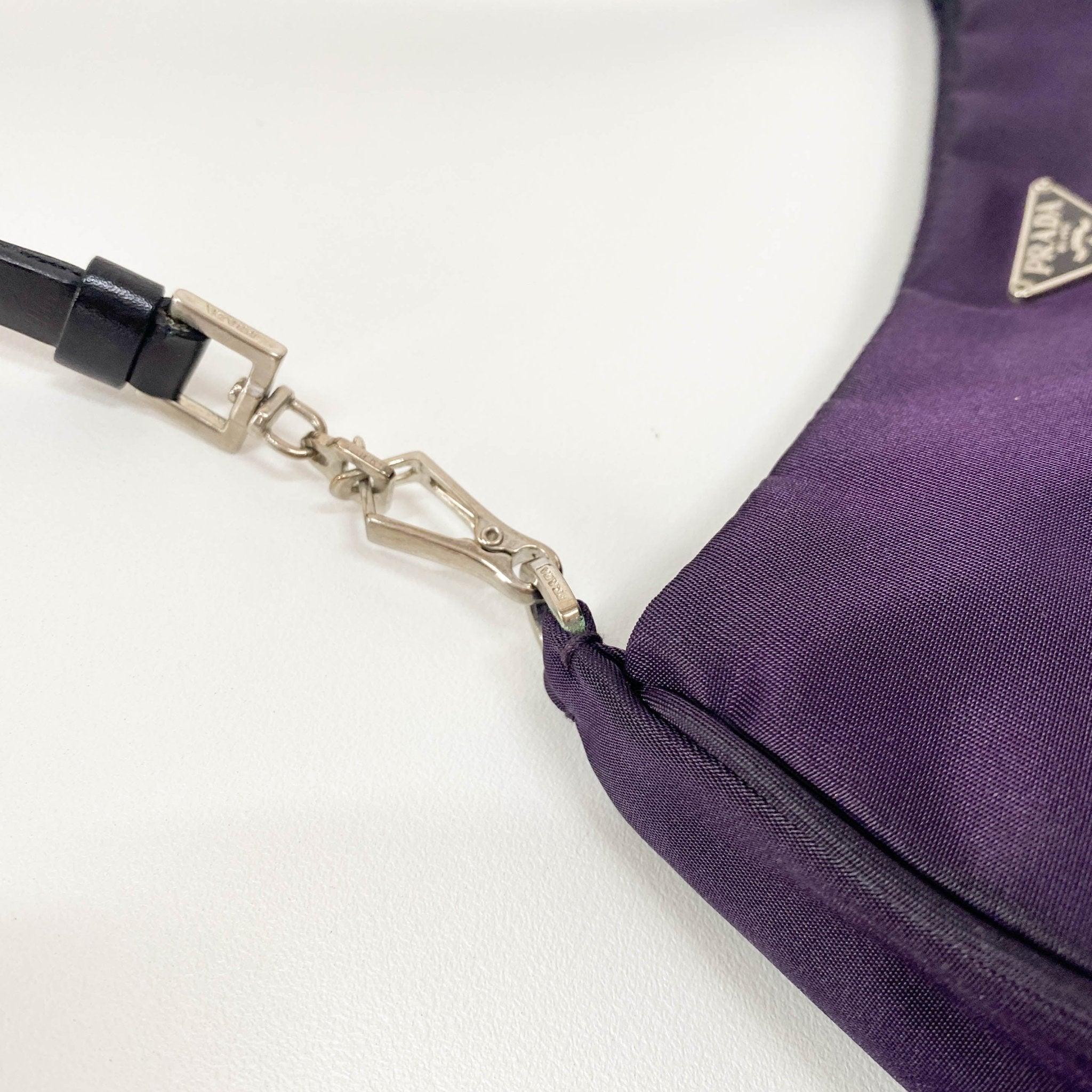 PRADA Purple Nylon Mini Pochette Bag, in , Sold by HIVE PRELOVED - Handle Bags, Mini bags,