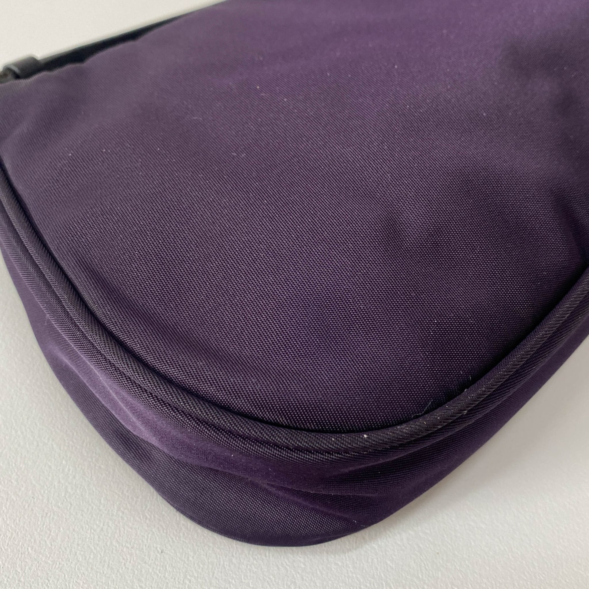 PRADA Purple Nylon Mini Pochette Bag, in , Sold by HIVE PRELOVED - Handle Bags, Mini bags,