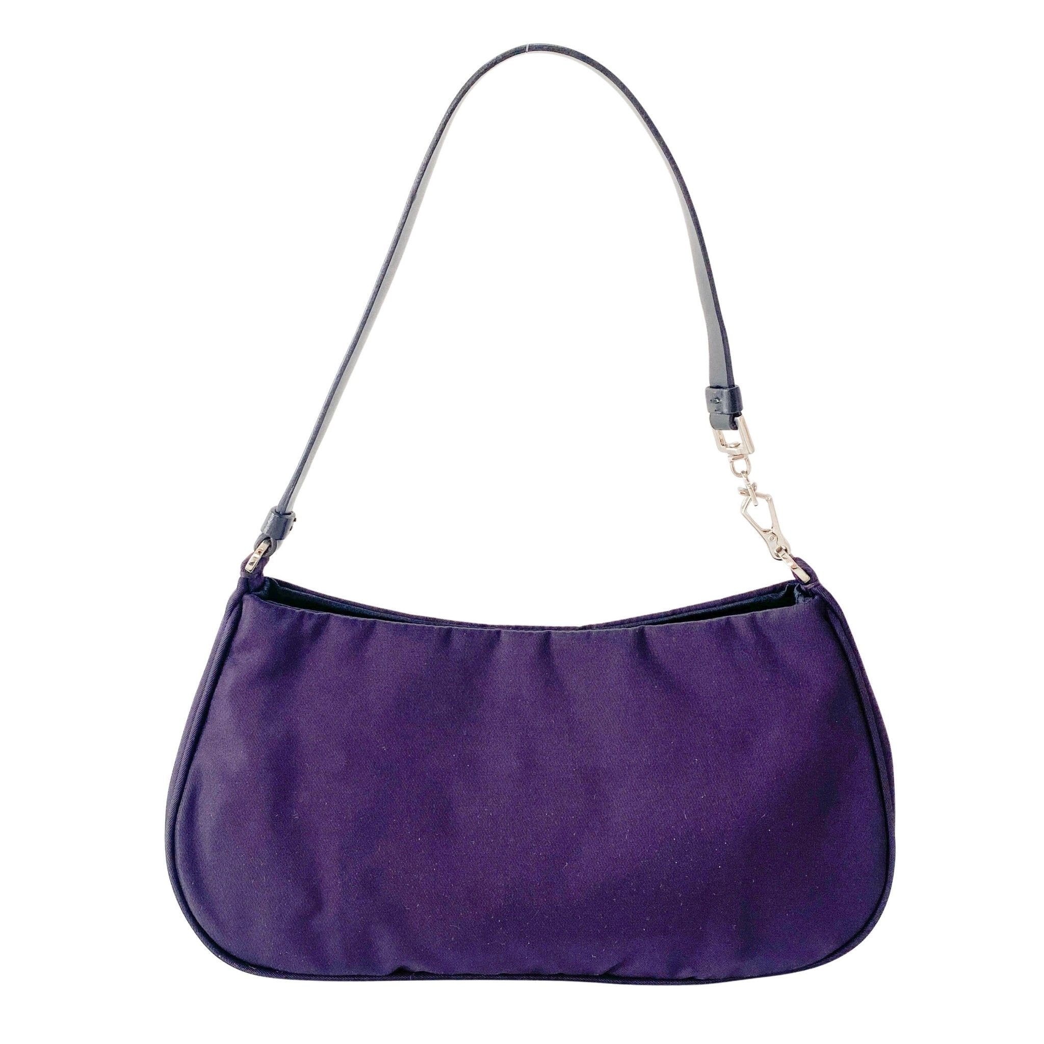 PRADA Purple Nylon Mini Pochette Bag, in , Sold by HIVE PRELOVED - Handle Bags, Mini bags,