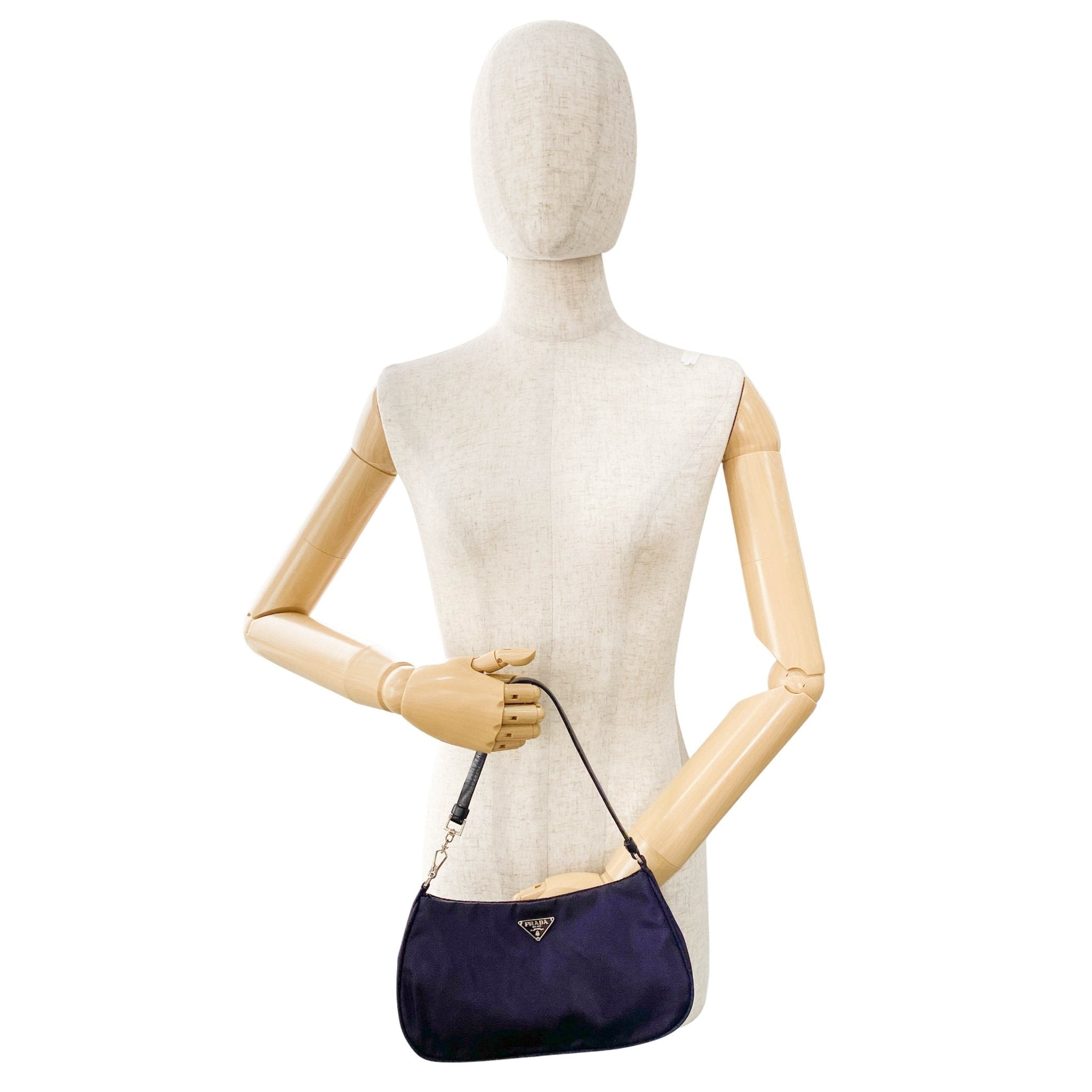 PRADA Purple Nylon Mini Pochette Bag, in , Sold by HIVE PRELOVED - Handle Bags, Mini bags,