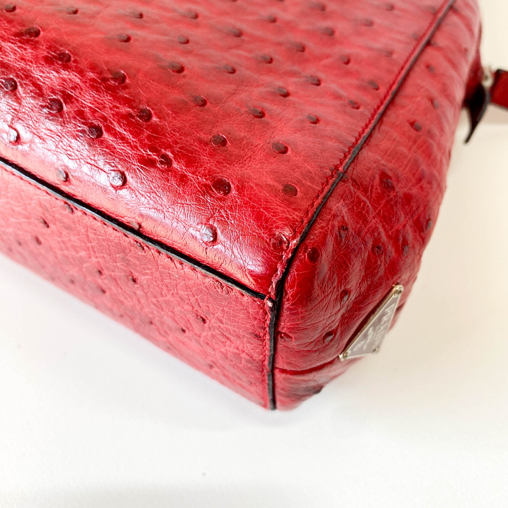 PRADA Red Leather Shoulder Bag, in , Sold by HIVE PRELOVED - Shoulder Bags, ,