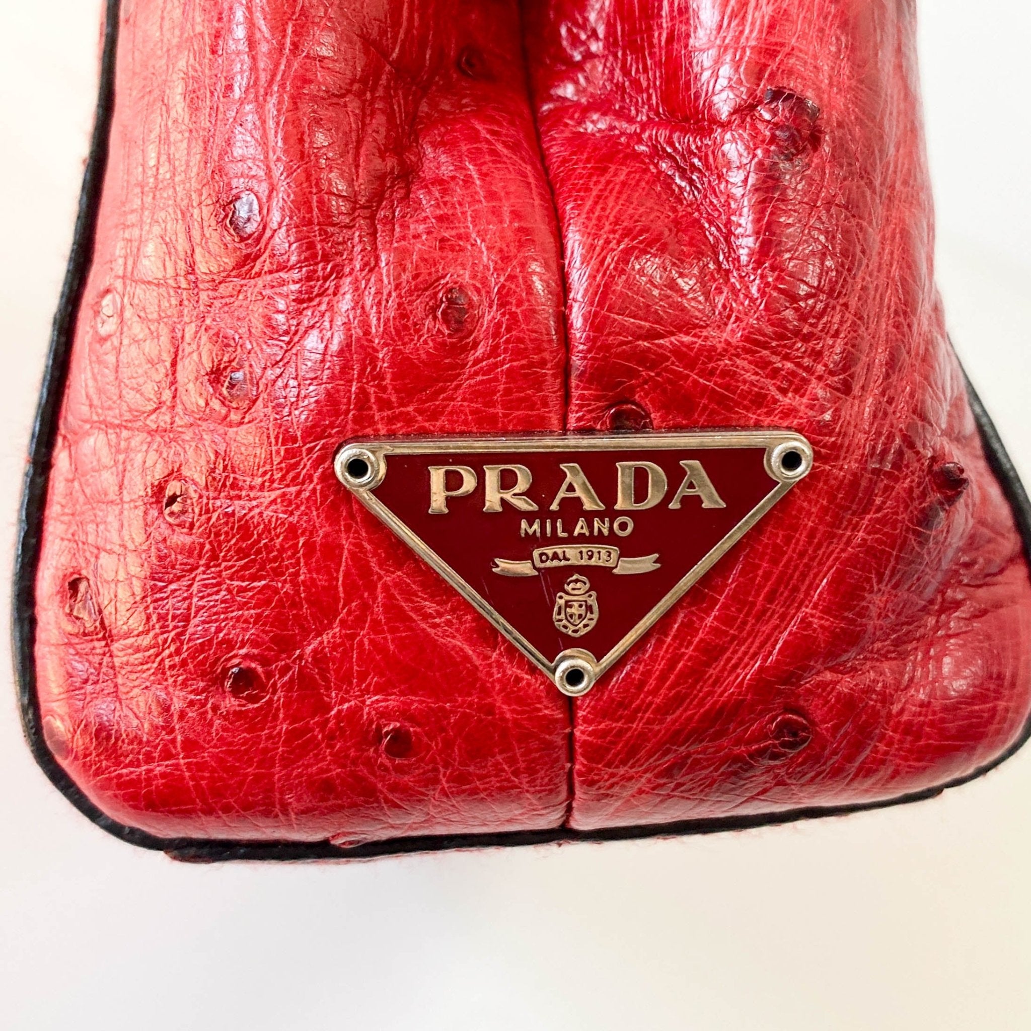 PRADA Red Leather Shoulder Bag, in , Sold by HIVE PRELOVED - Shoulder Bags, ,