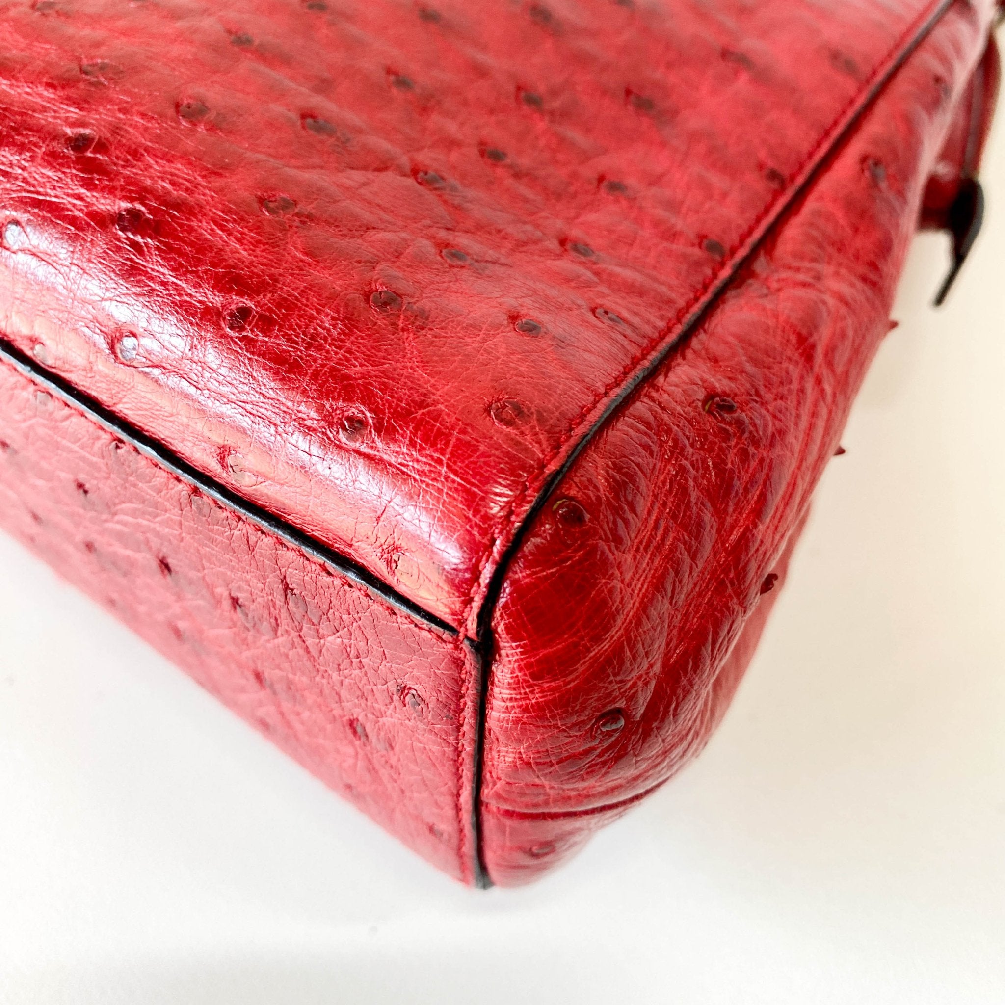 PRADA Red Leather Shoulder Bag, in , Sold by HIVE PRELOVED - Shoulder Bags, ,