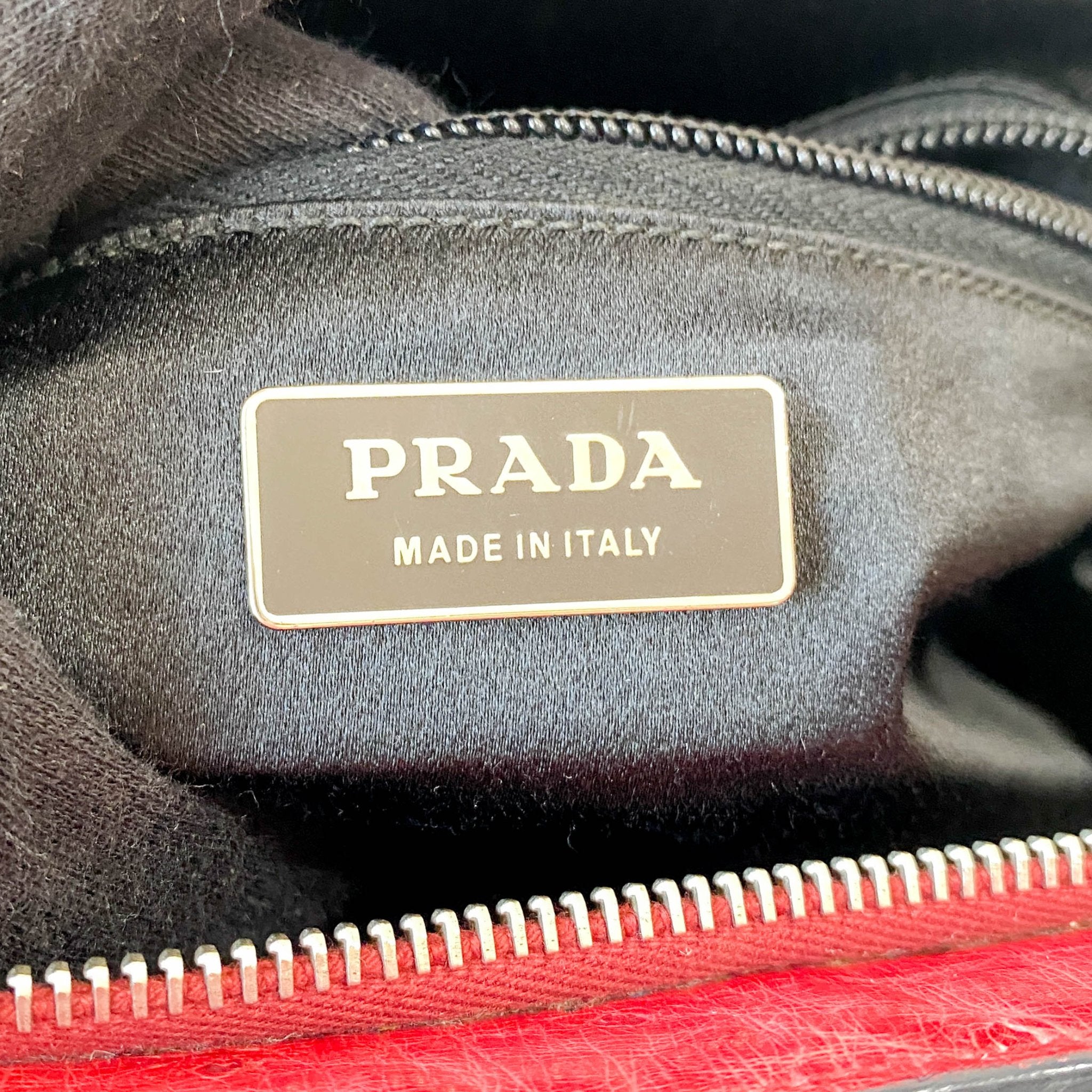 PRADA Red Leather Shoulder Bag, in , Sold by HIVE PRELOVED - Shoulder Bags, ,