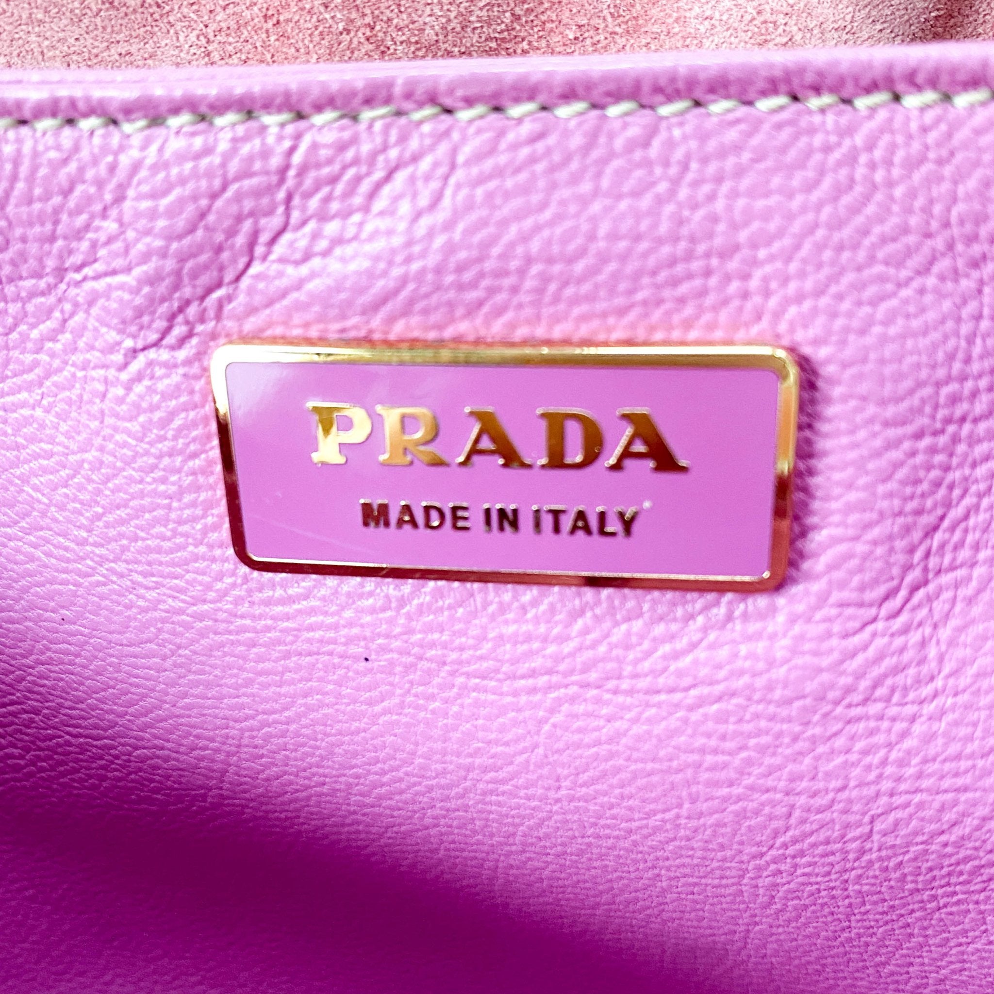 PRADA Rosé Pink Suede Handle Bag, in , Sold by HIVE PRELOVED - Handle Bags, ,