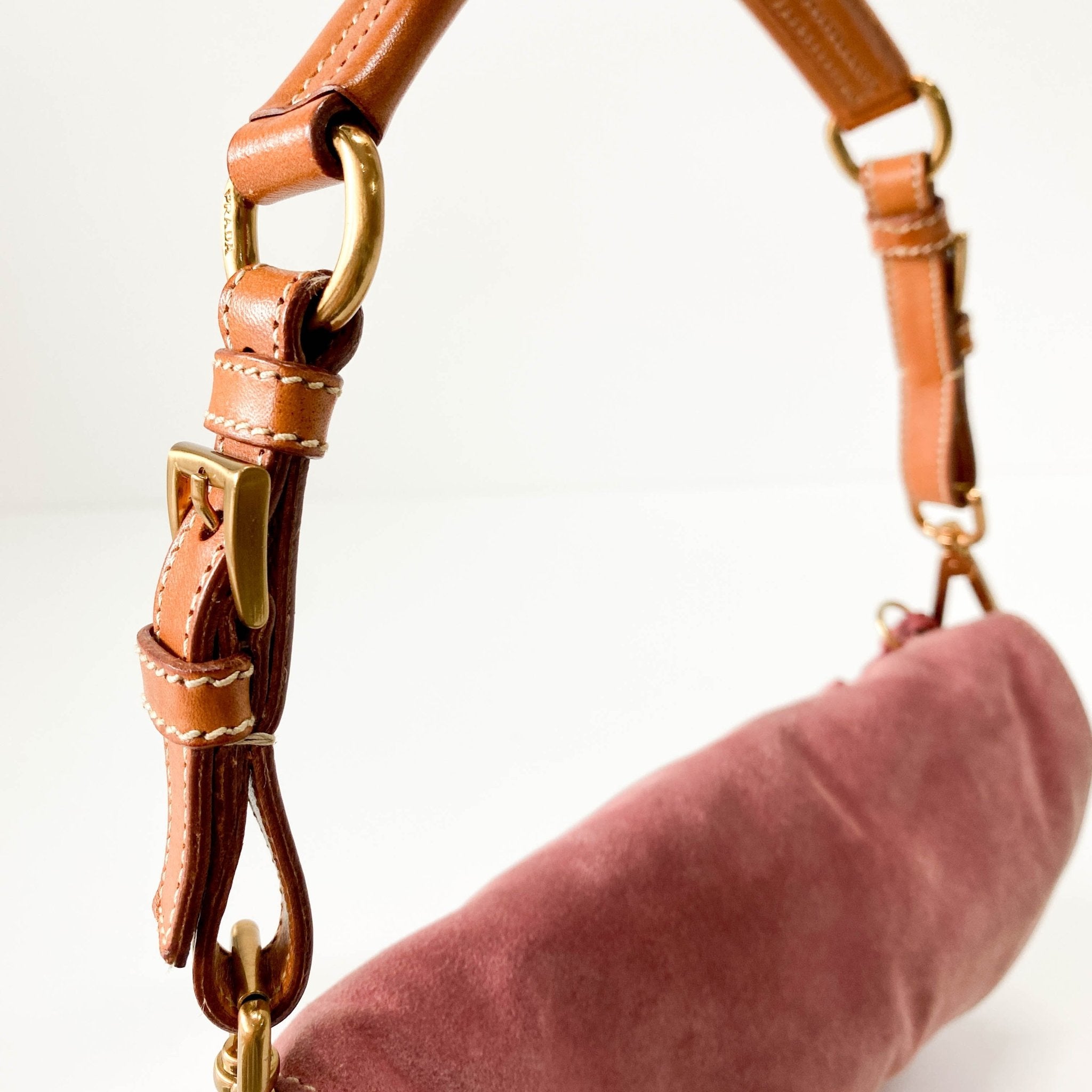 PRADA Rosé Pink Suede Handle Bag, in , Sold by HIVE PRELOVED - Handle Bags, ,