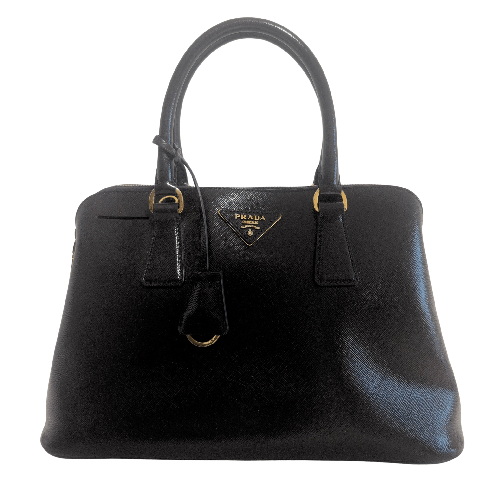 PRADA Saffiano Lux Tote in Purple Leather Hand bag, in , Sold by HIVE PRELOVED - Handle Bags, Shoulder Bags,