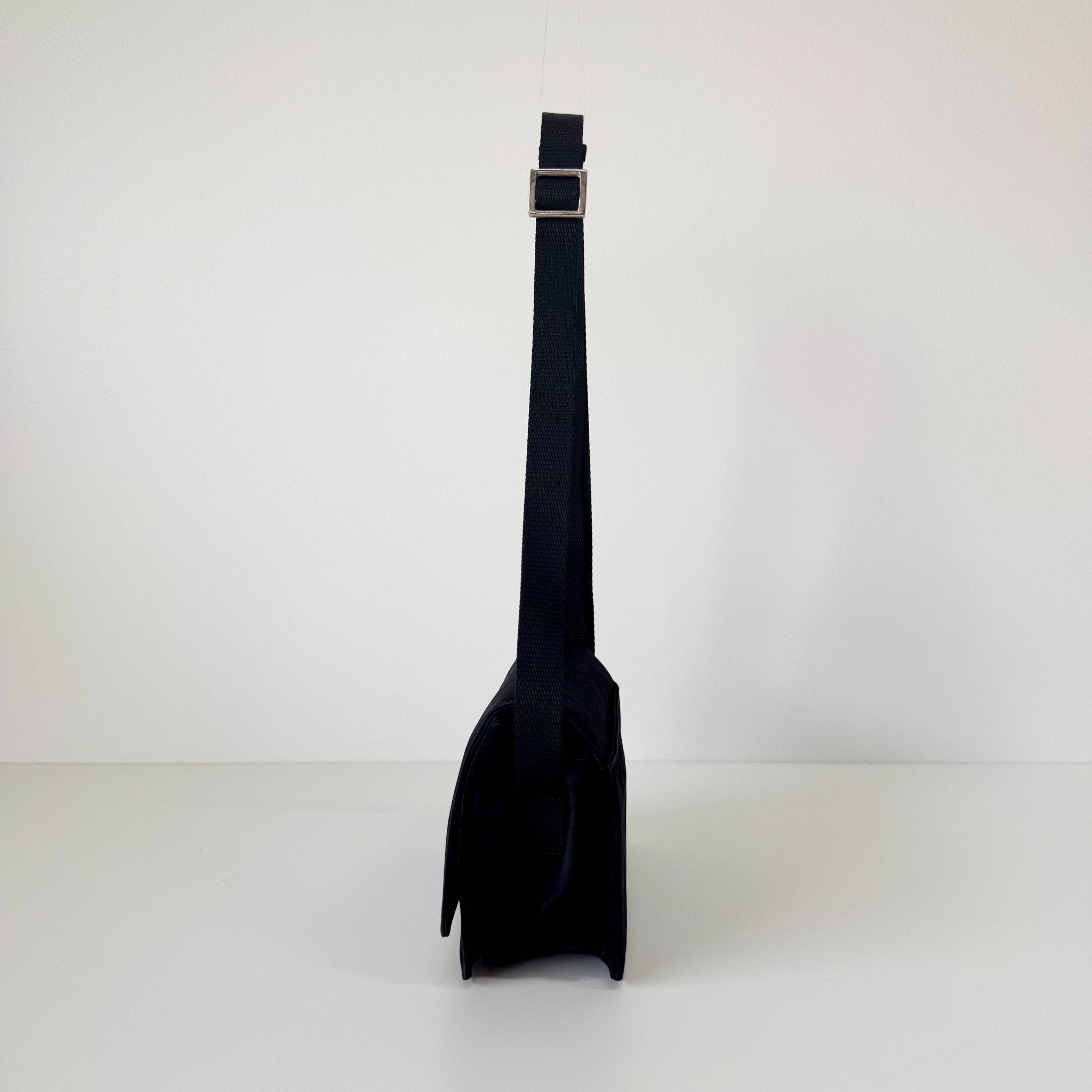 PRADA Satin Black Mini Shoulder Bag, in , Sold by HIVE PRELOVED - Shoulder Bags, ,