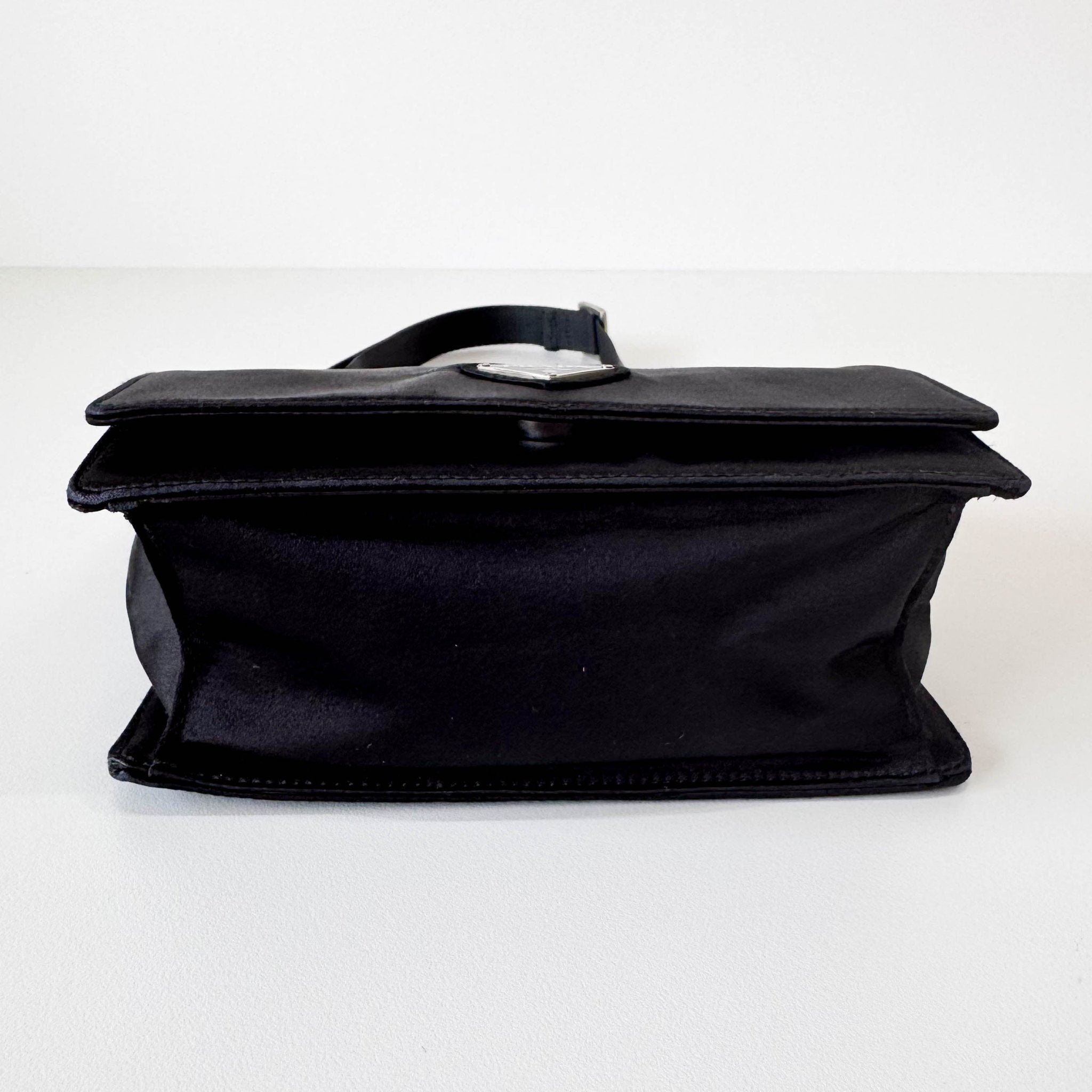 PRADA Satin Black Mini Shoulder Bag, in , Sold by HIVE PRELOVED - Shoulder Bags, ,