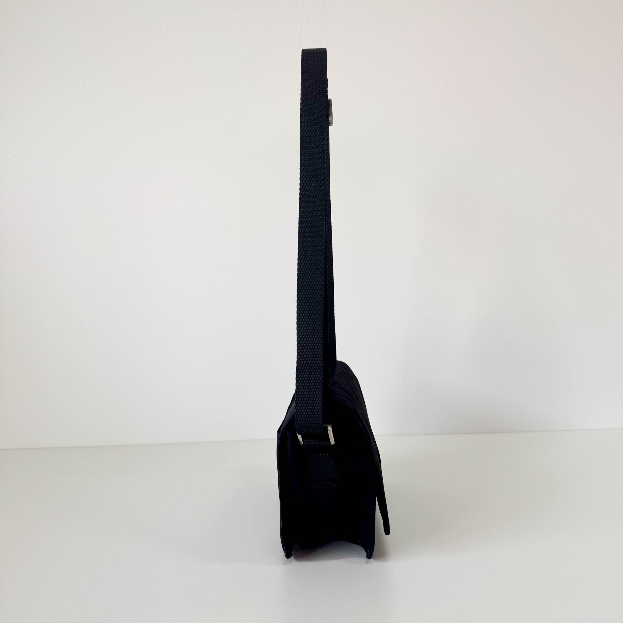 PRADA Satin Black Mini Shoulder Bag, in , Sold by HIVE PRELOVED - Shoulder Bags, ,