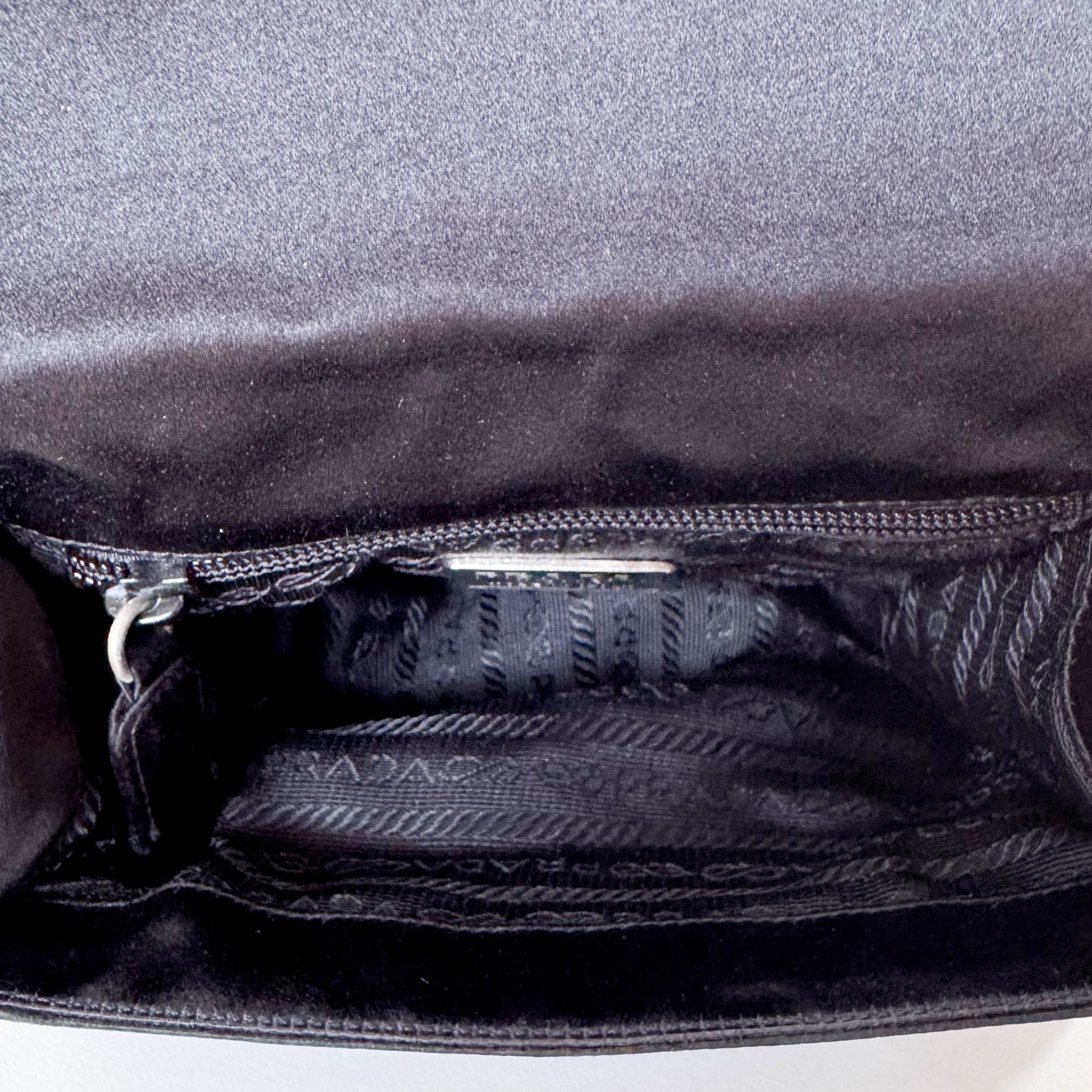 PRADA Satin Black Mini Shoulder Bag, in , Sold by HIVE PRELOVED - Shoulder Bags, ,