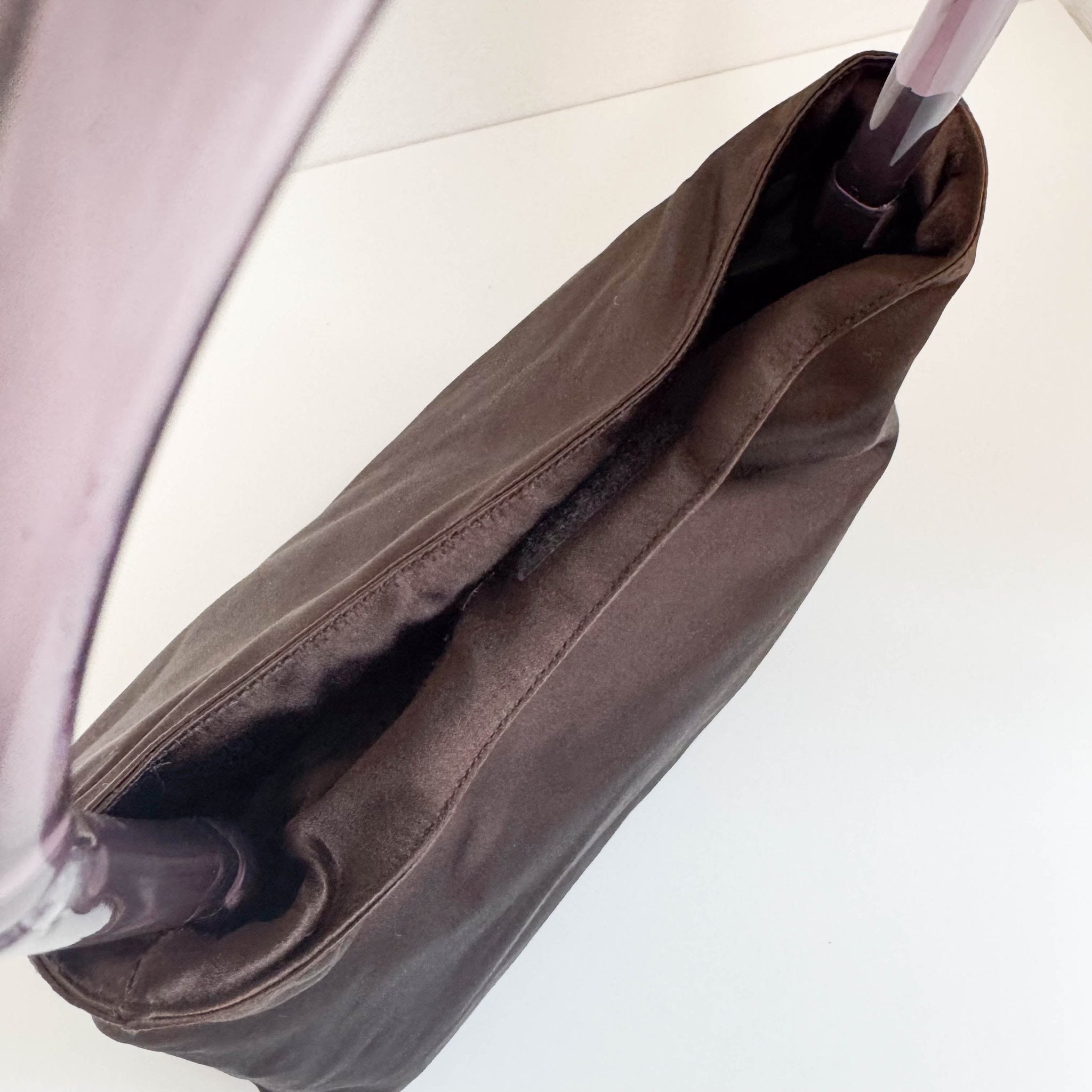 PRADA Satin Lucite Brown Hobo Bag, in , Sold by HIVE PRELOVED - Shoulder Bags, ,