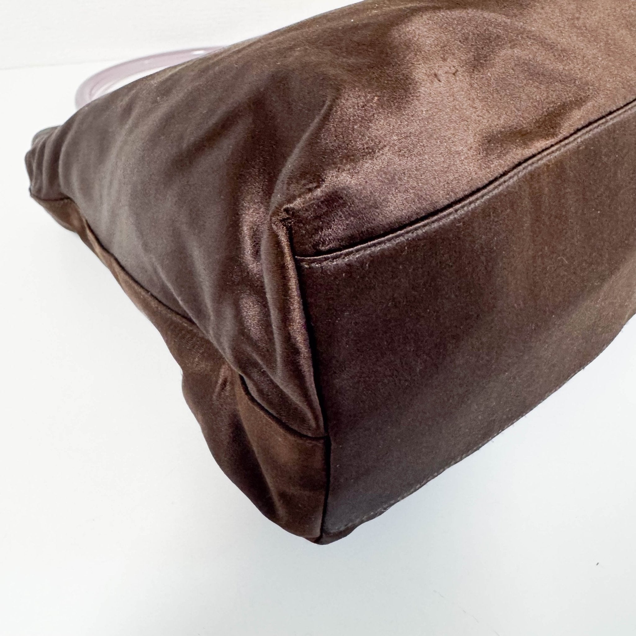 PRADA Satin Lucite Brown Hobo Bag, in , Sold by HIVE PRELOVED - Shoulder Bags, ,