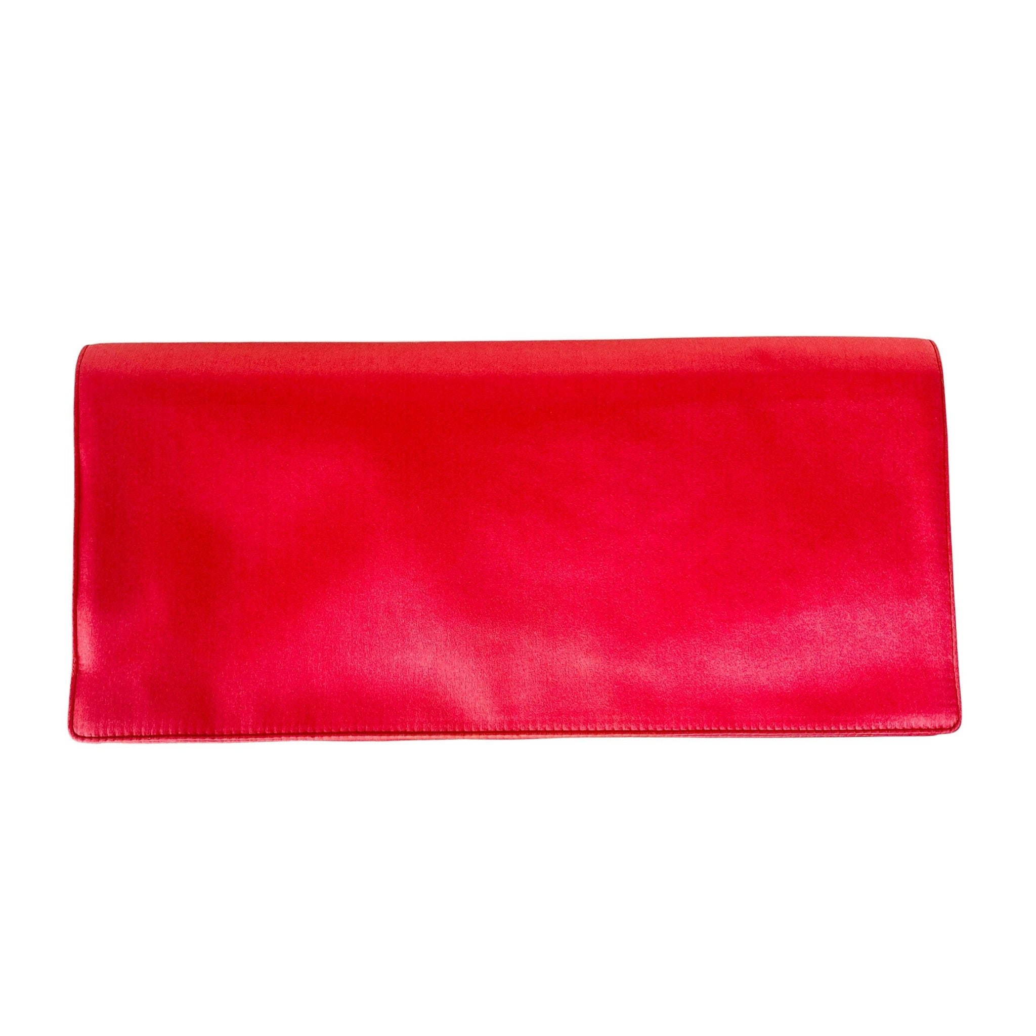 PRADA Satin Magenta Clutch Bag, in , Sold by HIVE PRELOVED - Clutch bags, ,