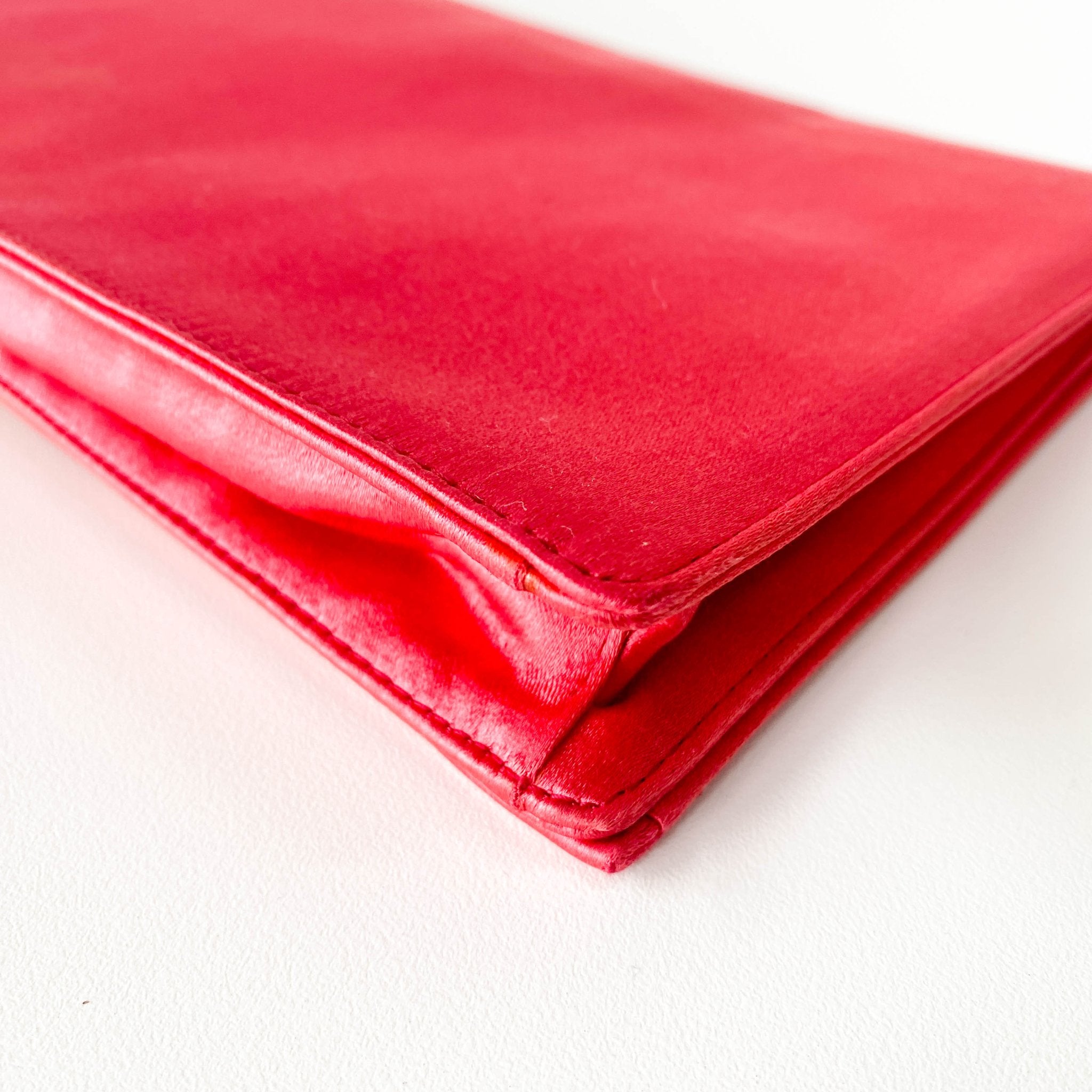 PRADA Satin Magenta Clutch Bag, in , Sold by HIVE PRELOVED - Clutch bags, ,