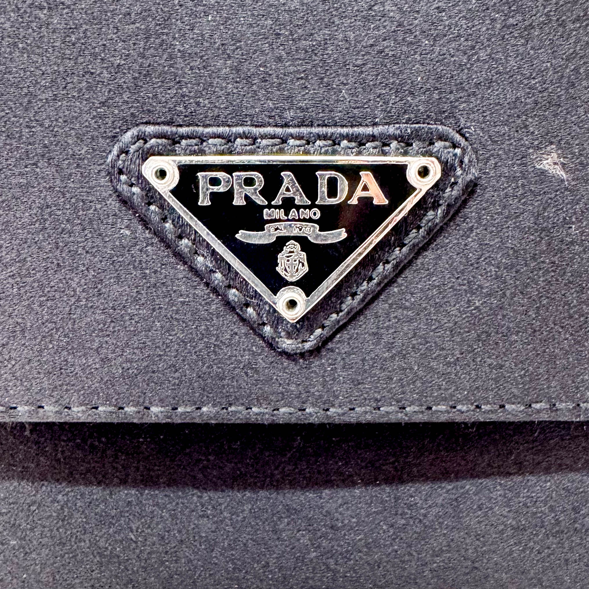 PRADA Satin Mini Black Handbag, in , Sold by HIVE PRELOVED - Handle Bags, Mini bags,