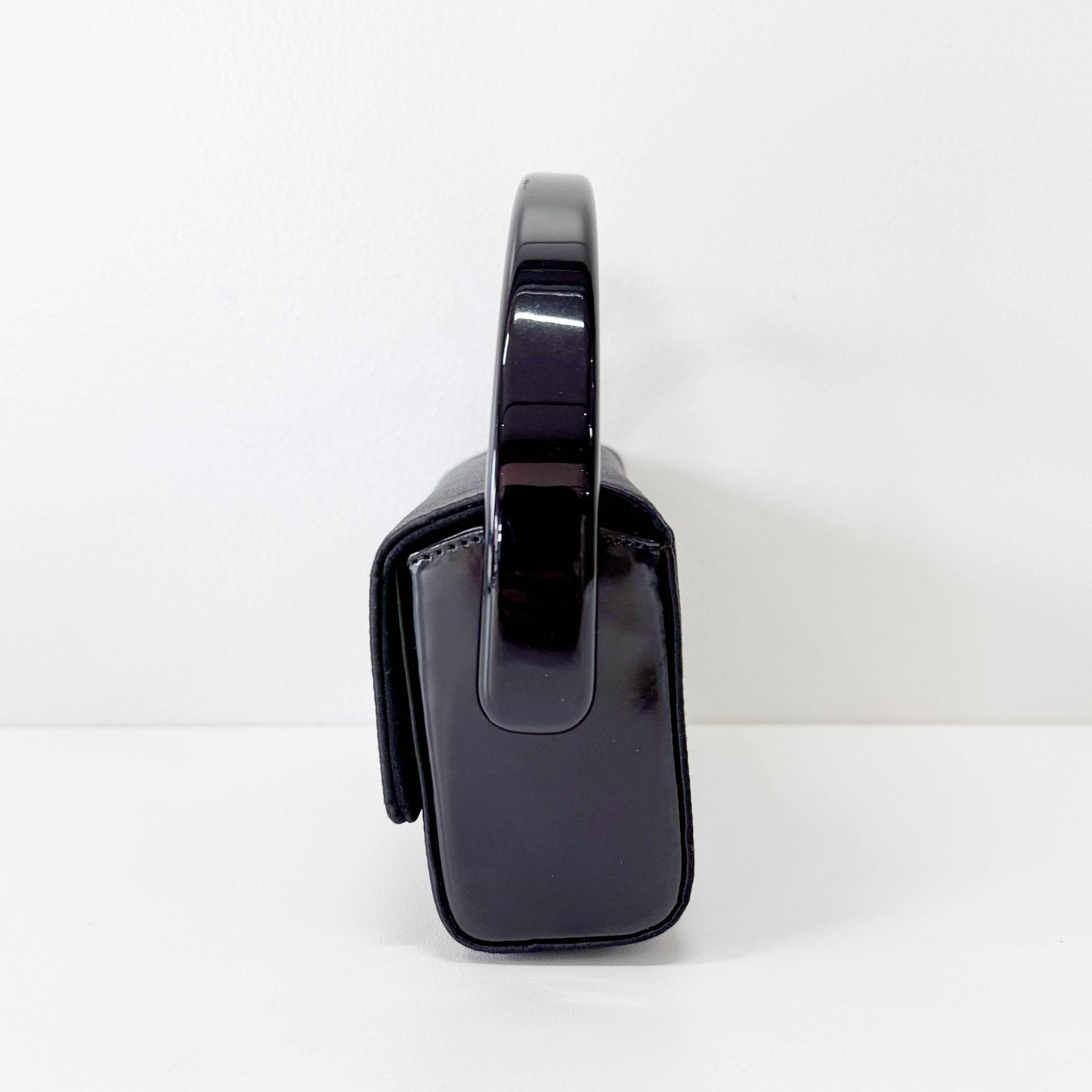 PRADA Satin Mini Black Handbag, in , Sold by HIVE PRELOVED - Handle Bags, Mini bags,