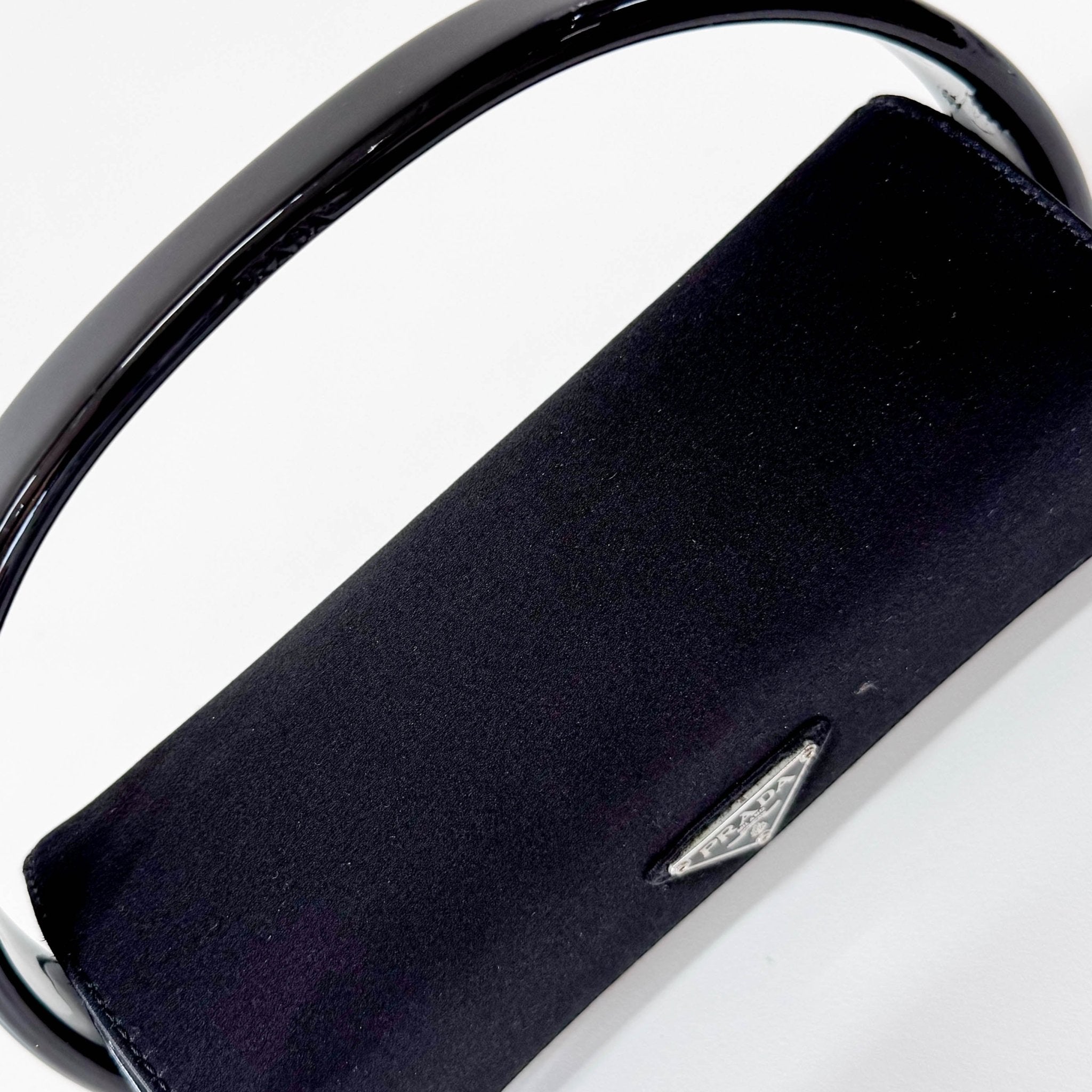 PRADA Satin Mini Black Handbag, in , Sold by HIVE PRELOVED - Handle Bags, Mini bags,