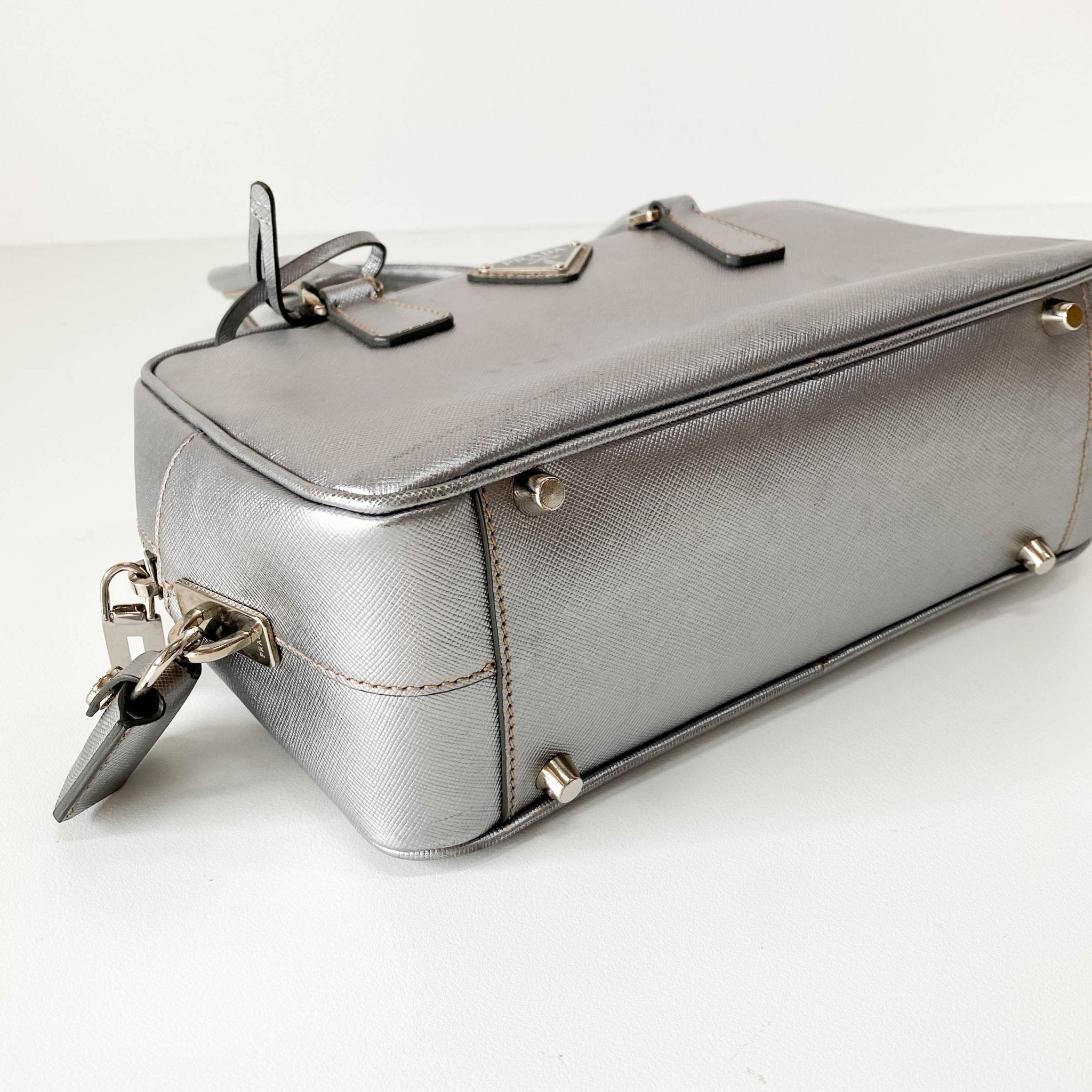 PRADA Silver Clochard Key & Lock Shoulder Bag, in , Sold by HIVE PRELOVED - Shoulder Bags, ,