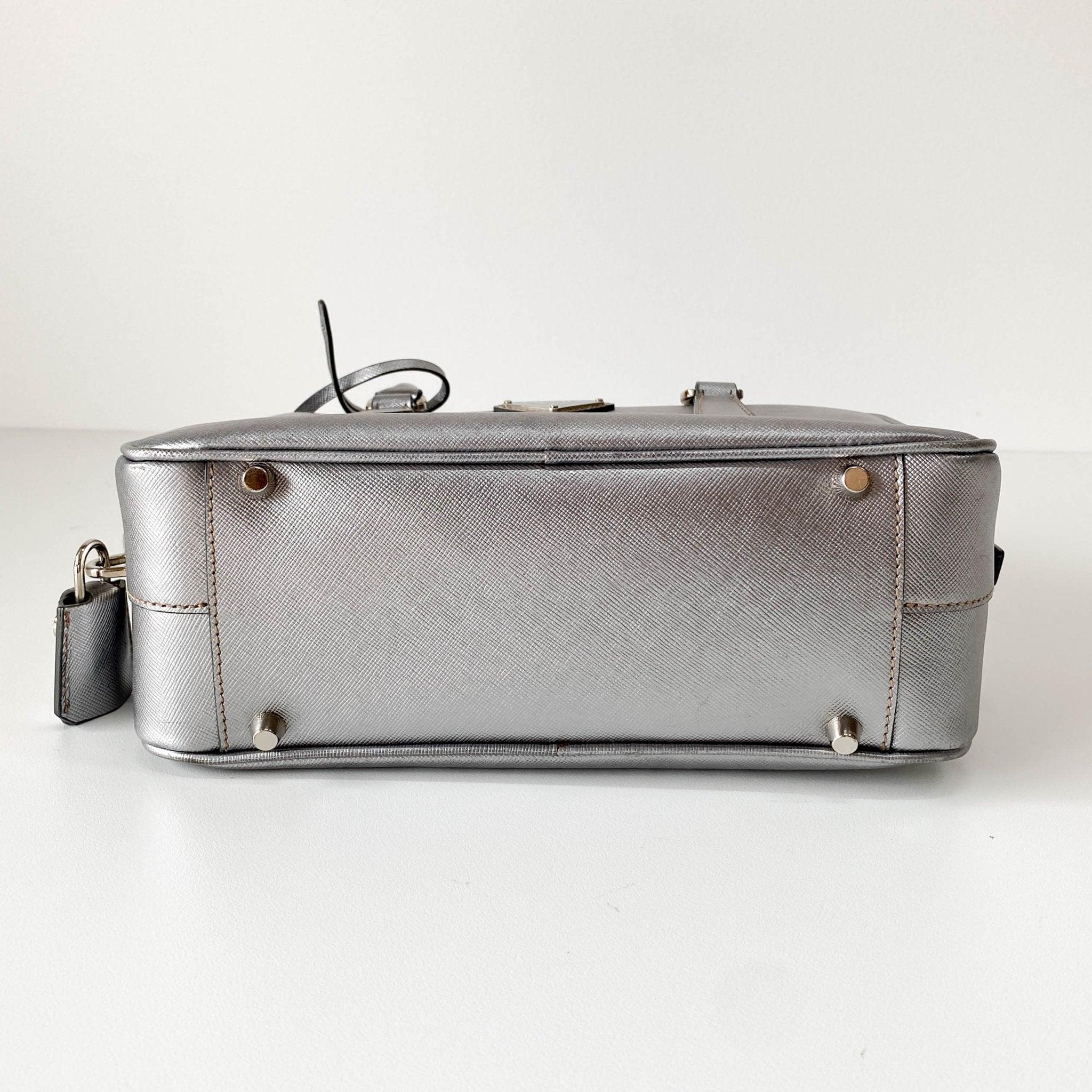 PRADA Silver Clochard Key & Lock Shoulder Bag, in , Sold by HIVE PRELOVED - Shoulder Bags, ,