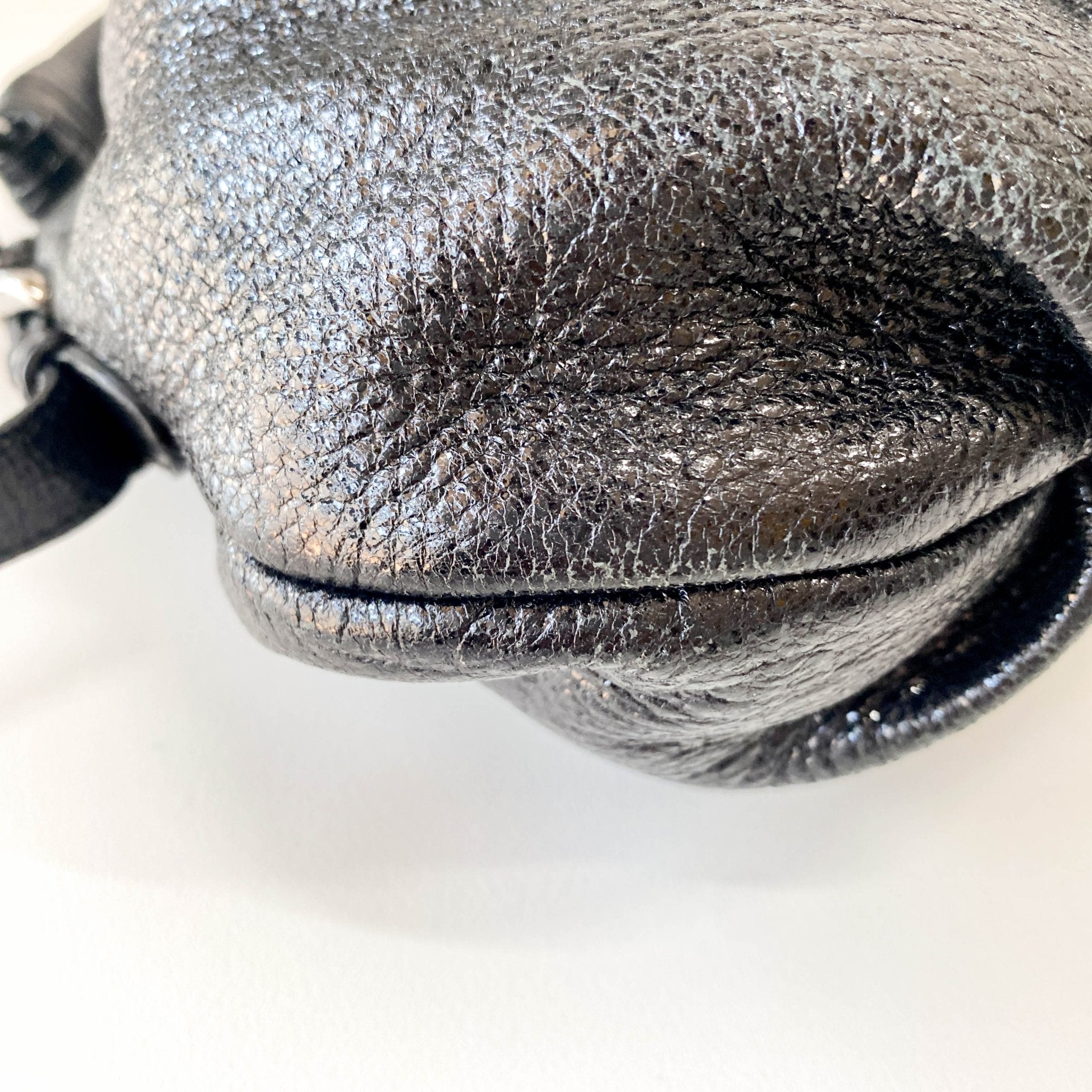 PRADA Sparkly Black Leather Shoulder Bag, in , Sold by HIVE PRELOVED - Shoulder Bags, ,