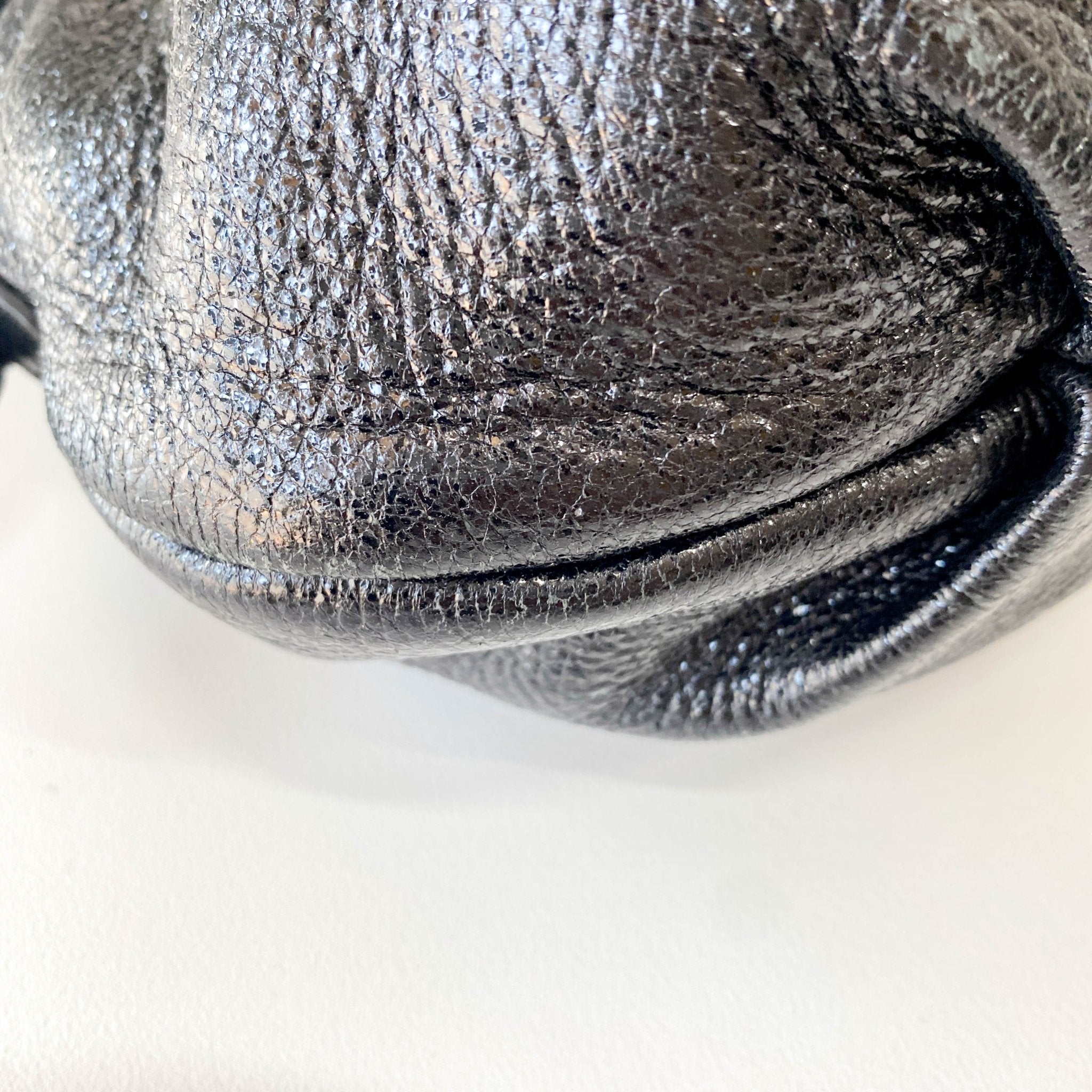 PRADA Sparkly Black Leather Shoulder Bag, in , Sold by HIVE PRELOVED - Shoulder Bags, ,