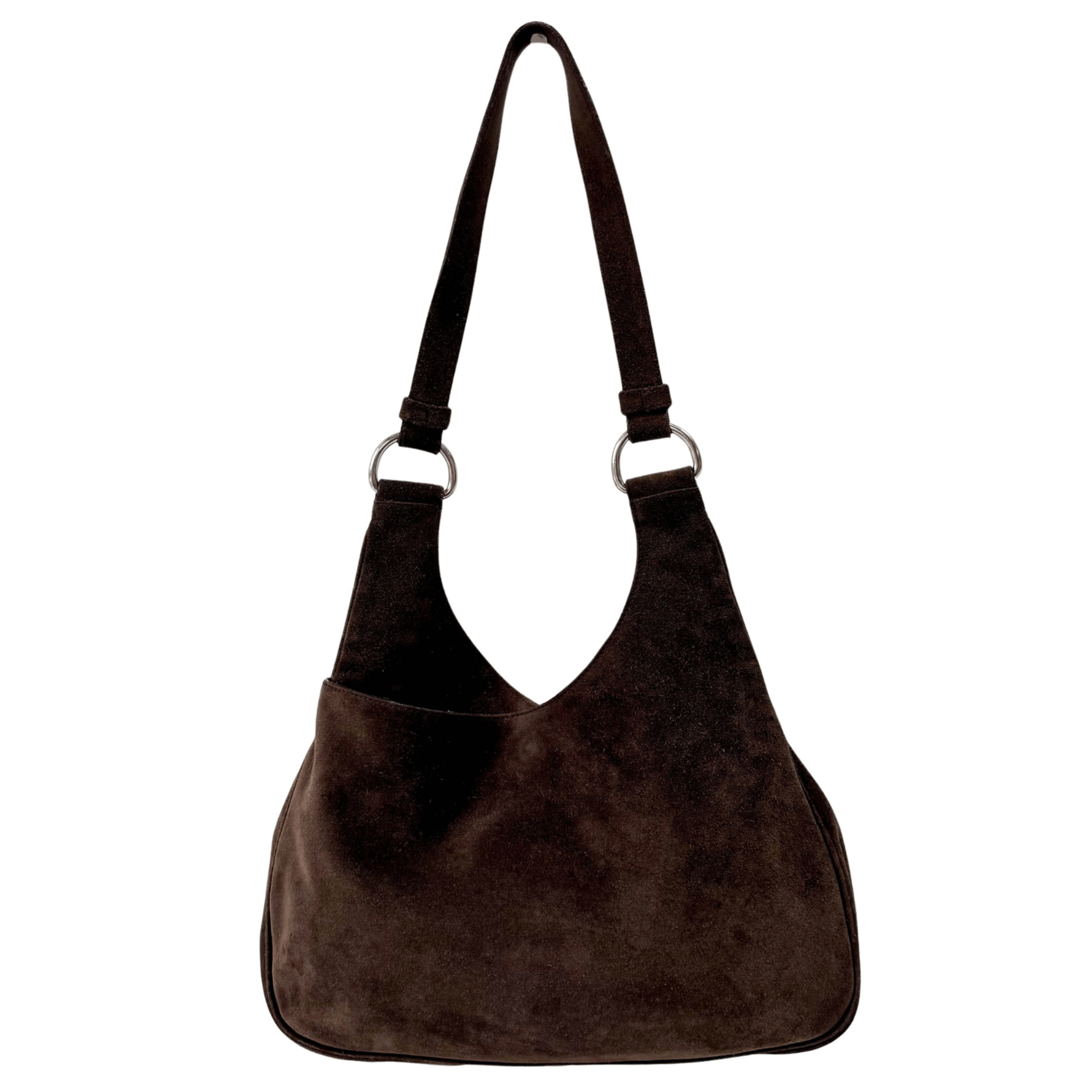 PRADA Suede Brown Shoulder Bag, in , Sold by HIVE PRELOVED - Shoulder Bags, ,