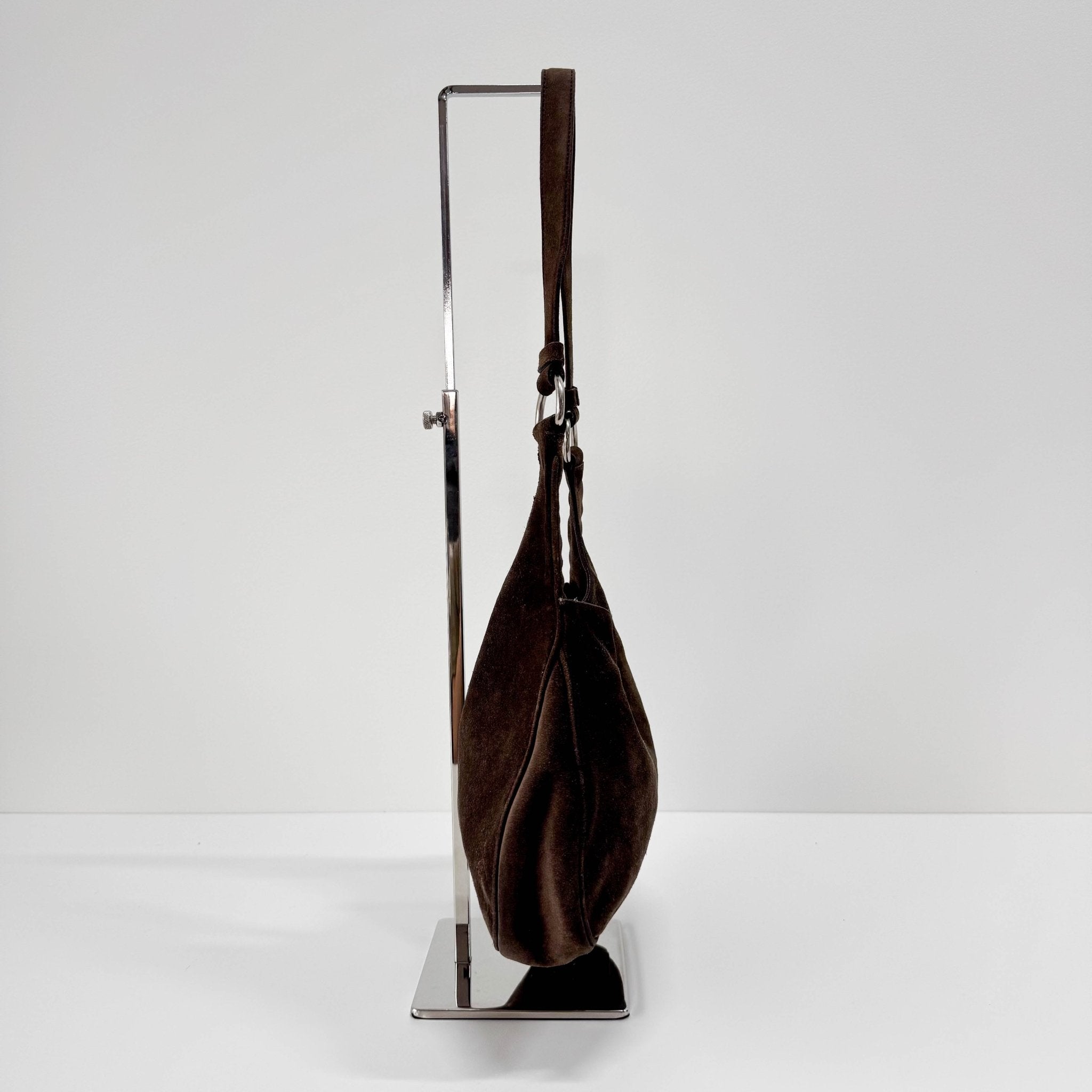 PRADA Suede Brown Shoulder Bag, in , Sold by HIVE PRELOVED - Shoulder Bags, ,