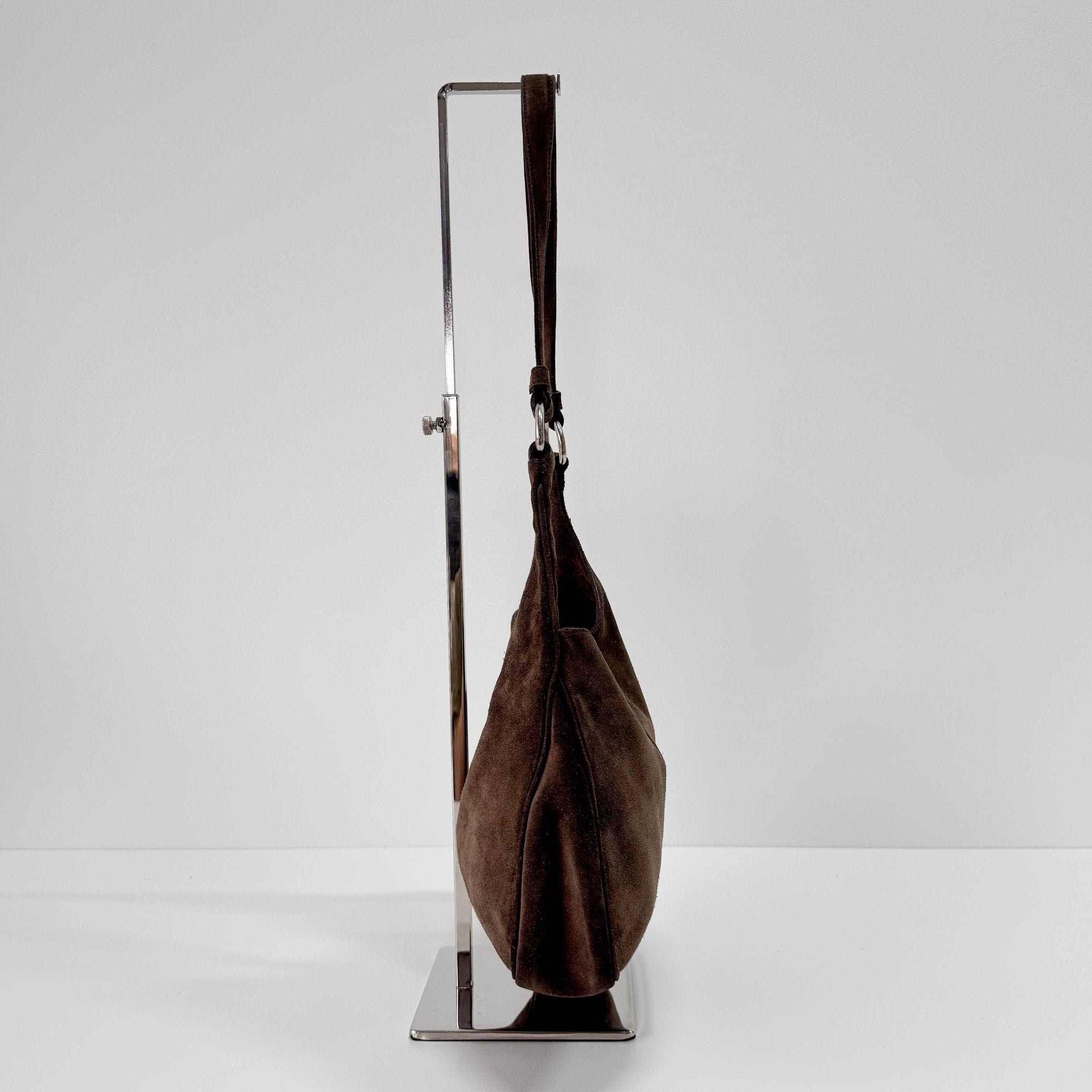 PRADA Suede Brown Shoulder Bag, in , Sold by HIVE PRELOVED - Shoulder Bags, ,