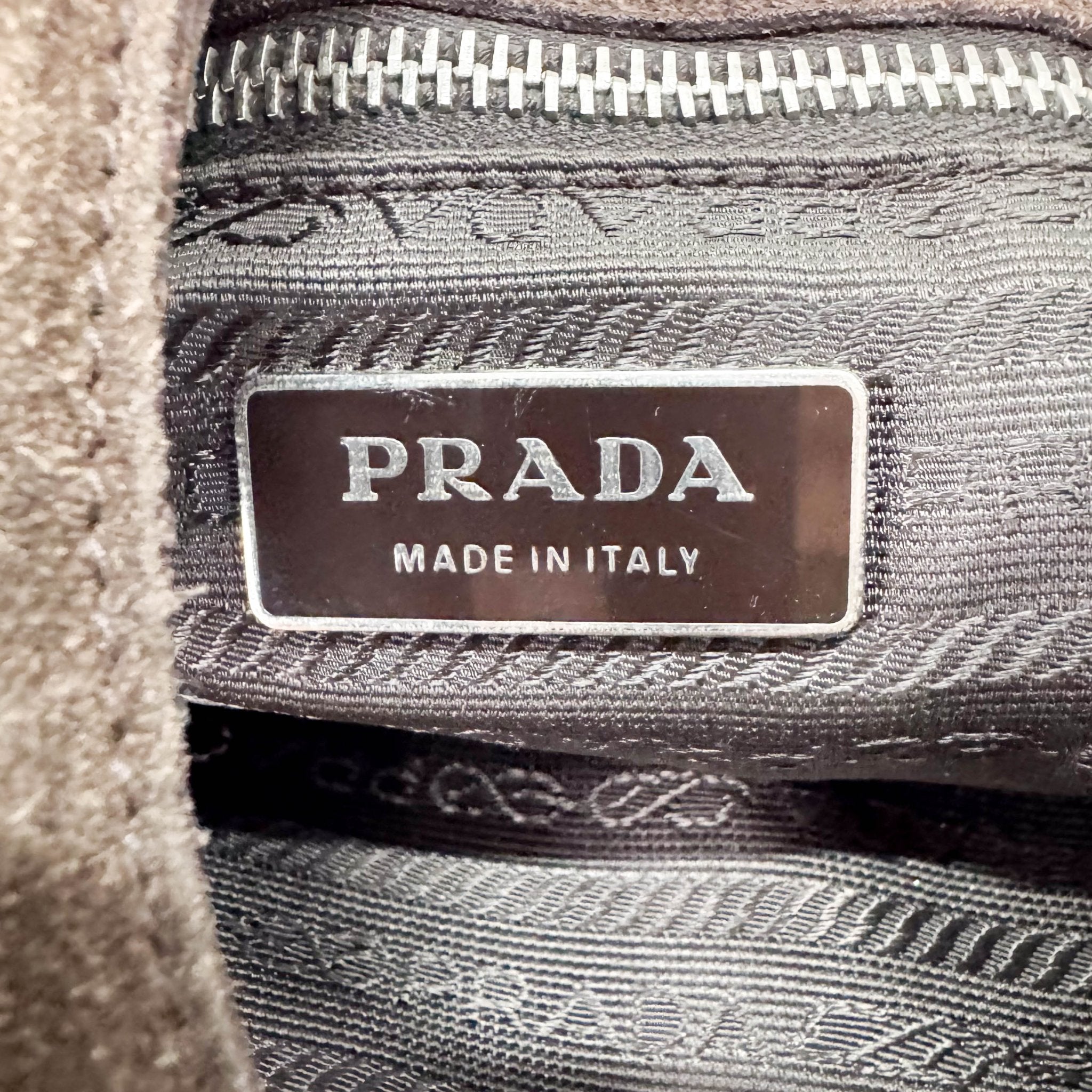 PRADA Suede Brown Shoulder Bag, in , Sold by HIVE PRELOVED - Shoulder Bags, ,
