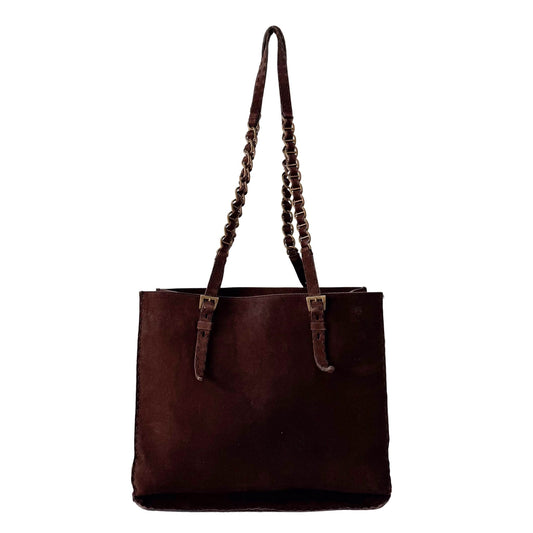 PRADA Suede Brown Totes, in , Sold by HIVE PRELOVED - Shoulder Bags, Totes,
