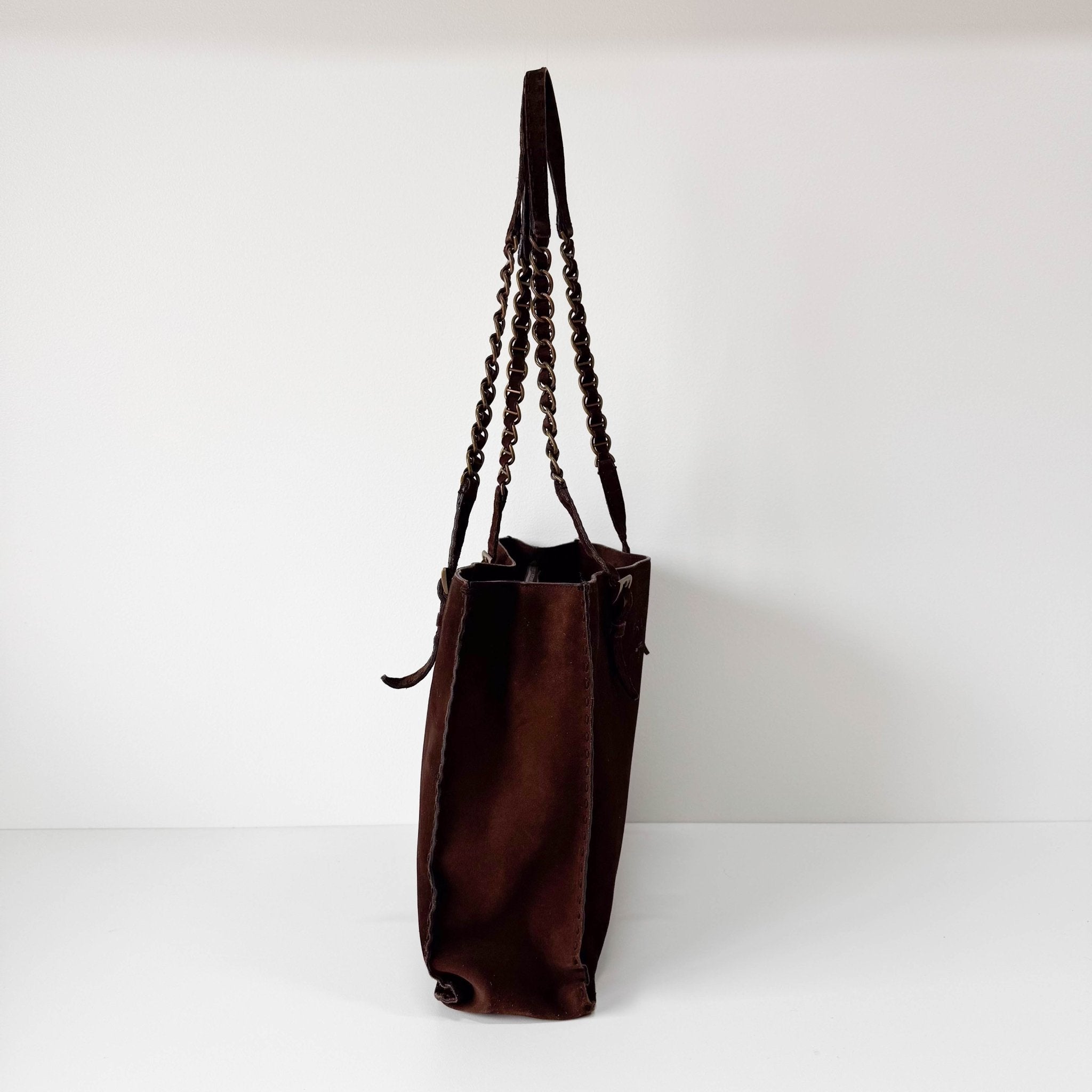 PRADA Suede Brown Totes, in , Sold by HIVE PRELOVED - Shoulder Bags, Totes,