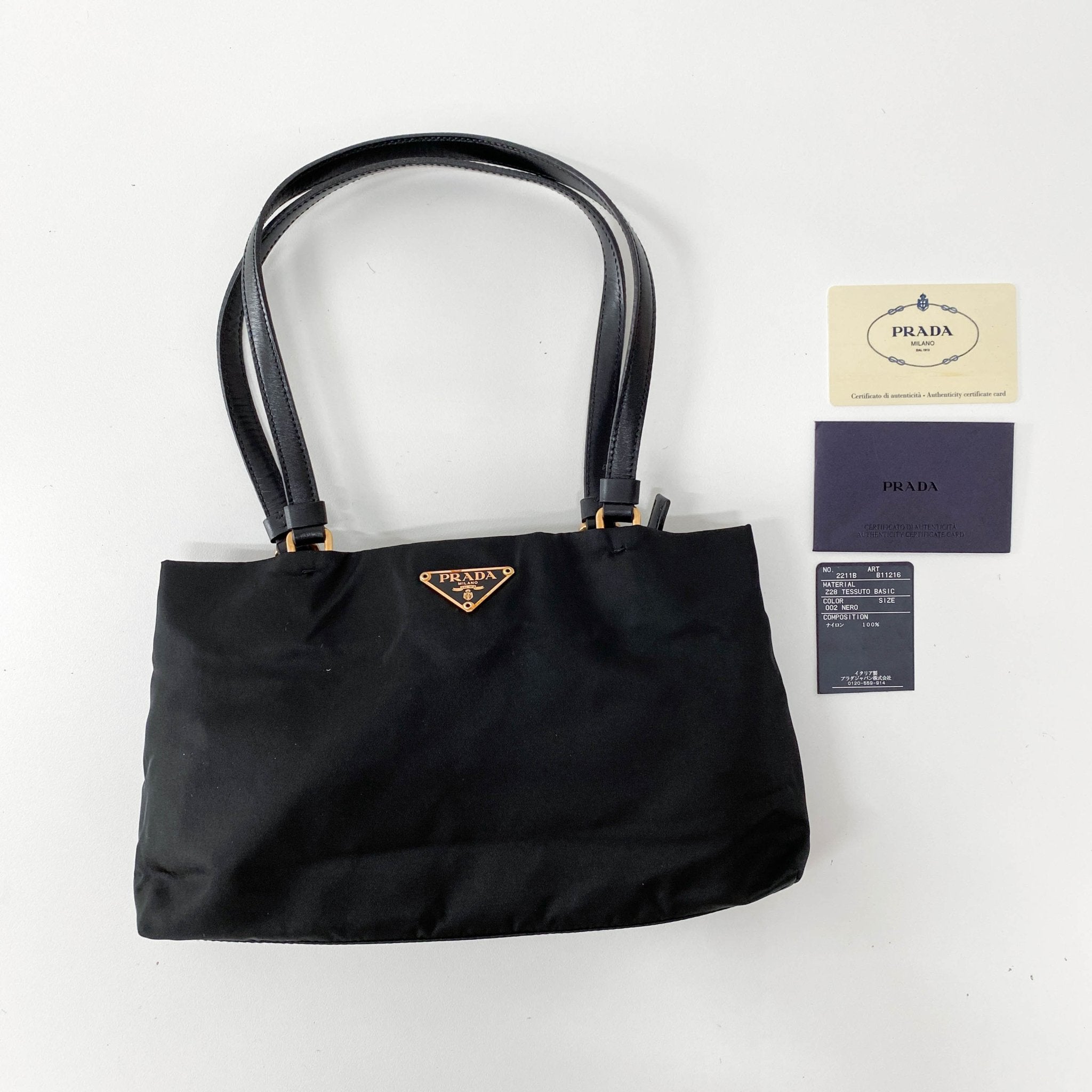 PRADA Tessuto Black Nylon Shoulder Bag, in , Sold by HIVE PRELOVED - Shoulder Bags, ,