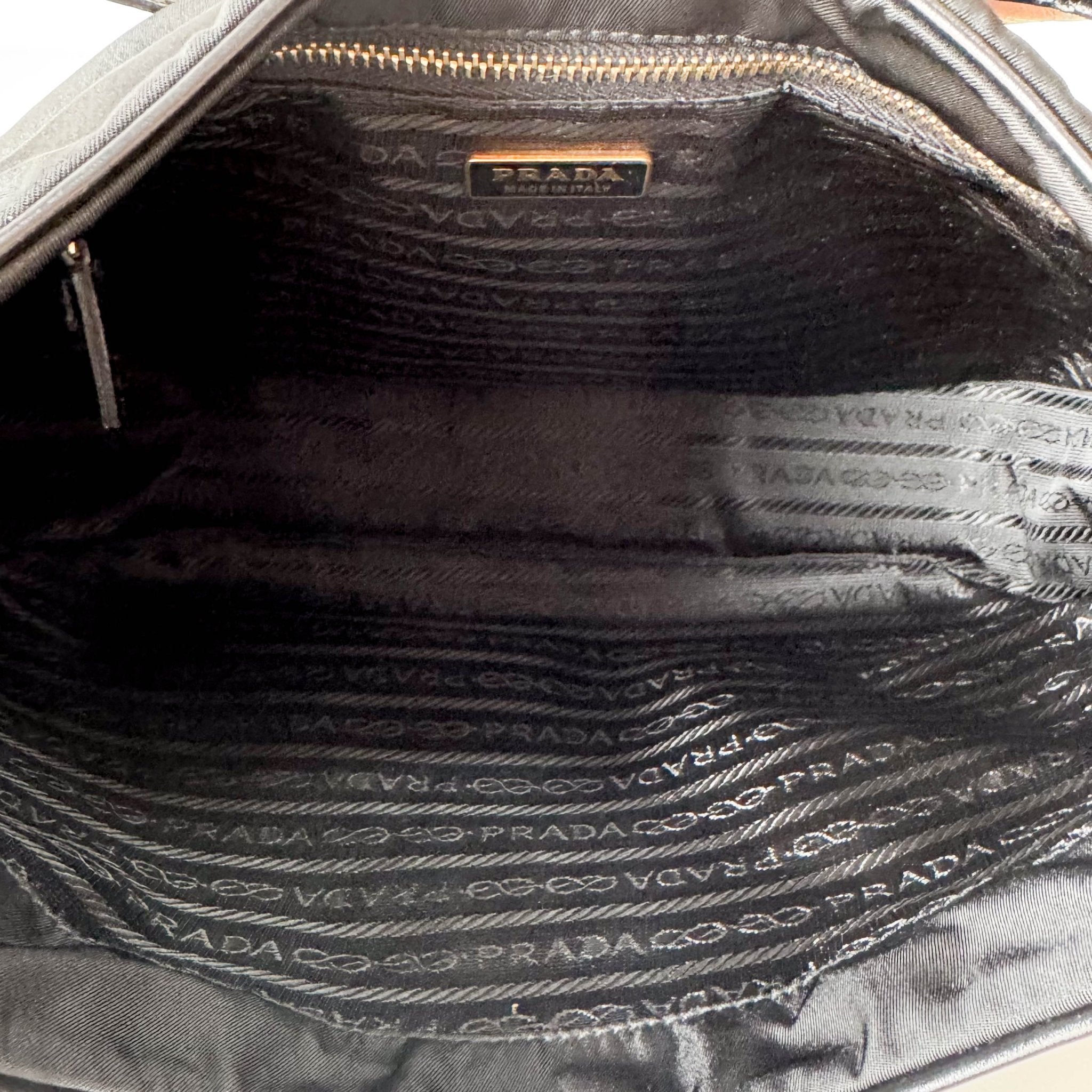 PRADA Tessuto Gold Black Nylon Hobo Shoulder Bag, in , Sold by HIVE PRELOVED - Shoulder Bags, ,