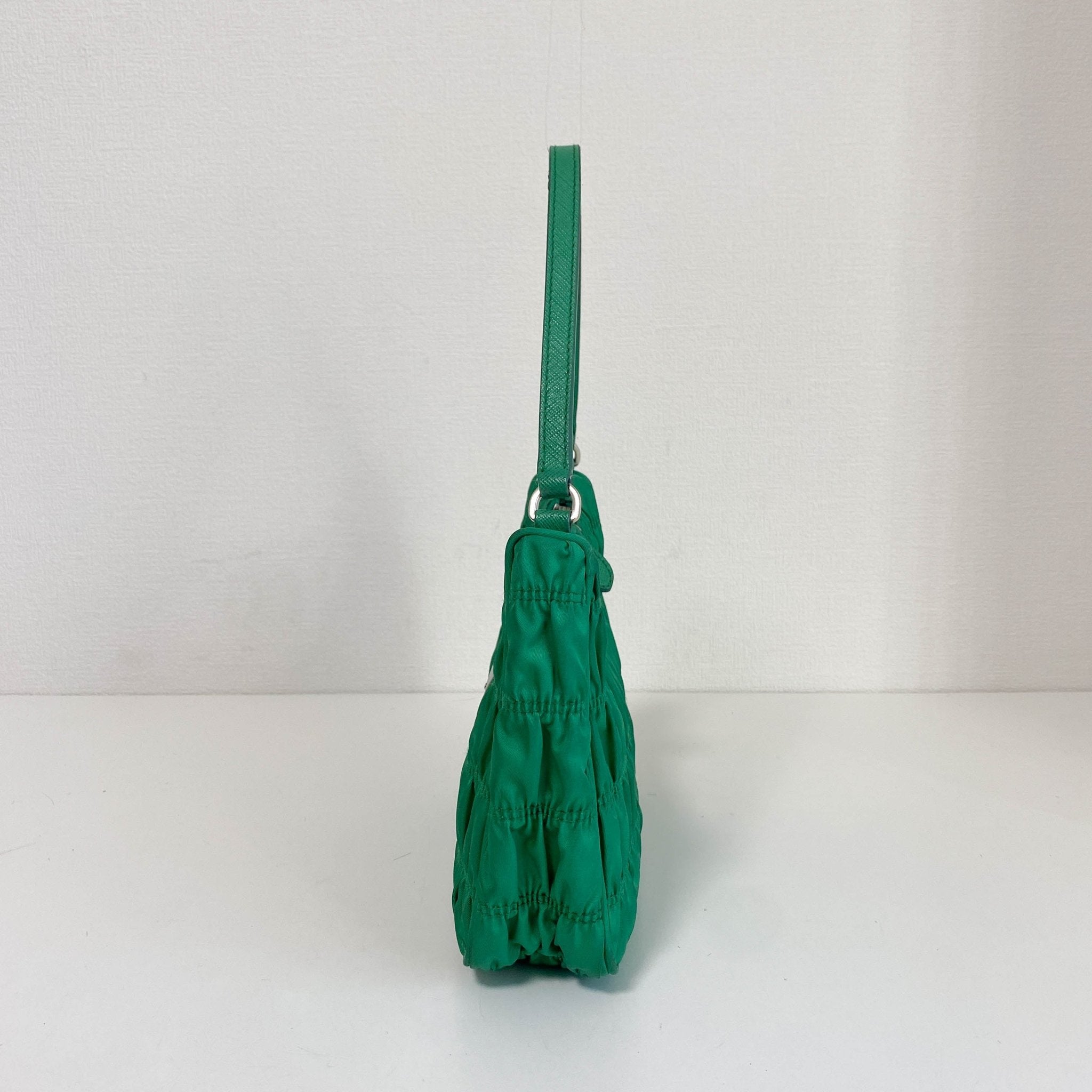 PRADA Tessuto Nylon Gaufre Hobo Shoulder Bag Mint Green, in , Sold by HIVE PRELOVED - Shoulder Bags, ,