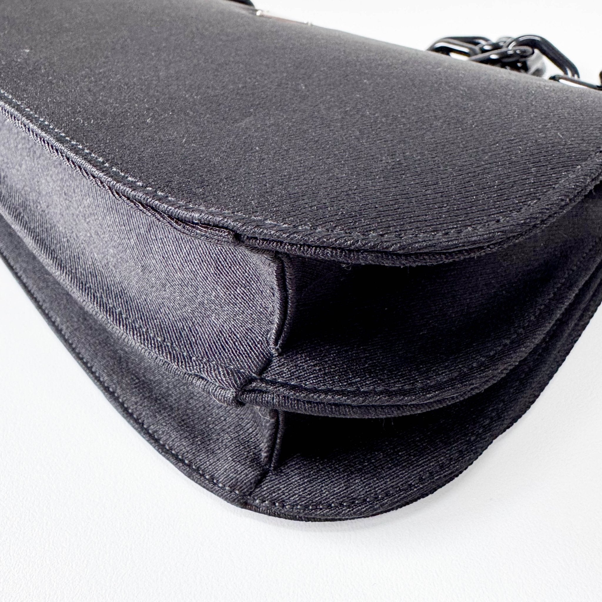 PRADA Tessuto Swing Black Cloth Shoulder Bag, in , Sold by HIVE PRELOVED - Shoulder Bags, ,