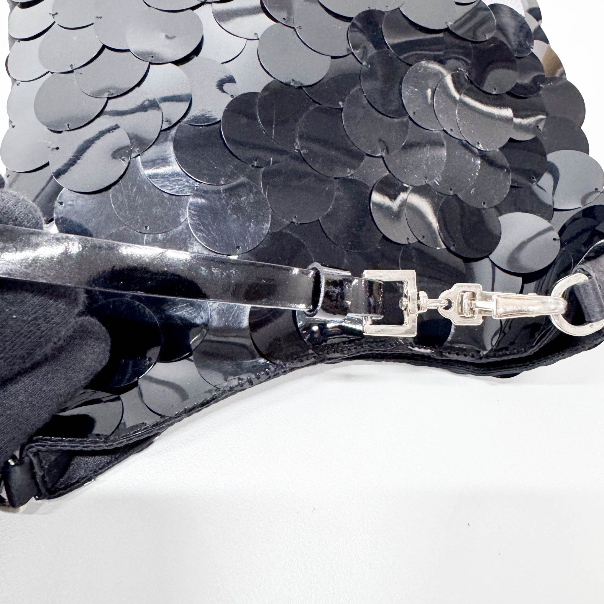 PRADA Ultra Thin Black Sequin Purse, in , Sold by HIVE PRELOVED - Handle Bags, Purses / Wallets,