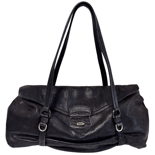 PRADA Vintage Black leather Shoulder Bag, in , Sold by HIVE PRELOVED - Shoulder Bags, ,