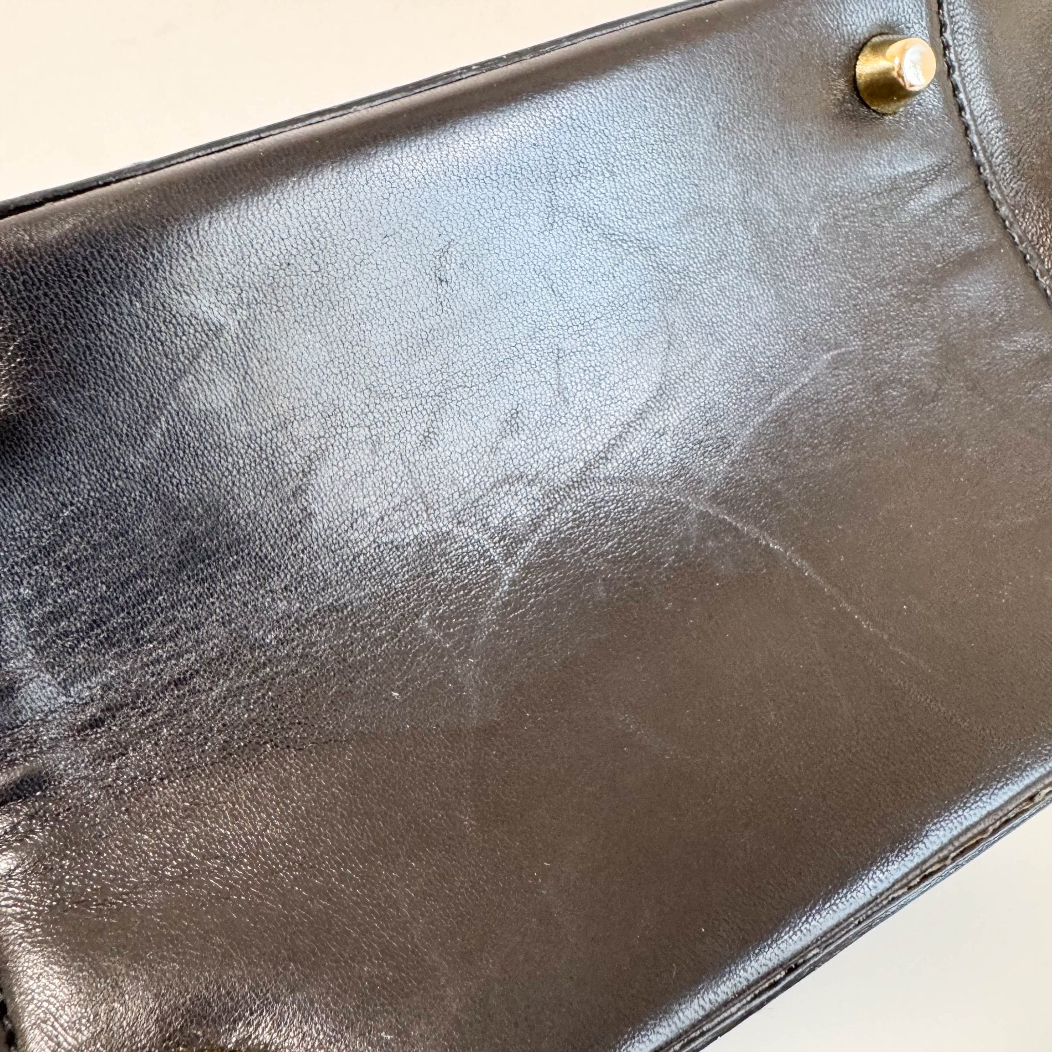 PRADA Vintage Black Leather Top Handle Bag, in , Sold by HIVE PRELOVED - Handle Bags, ,