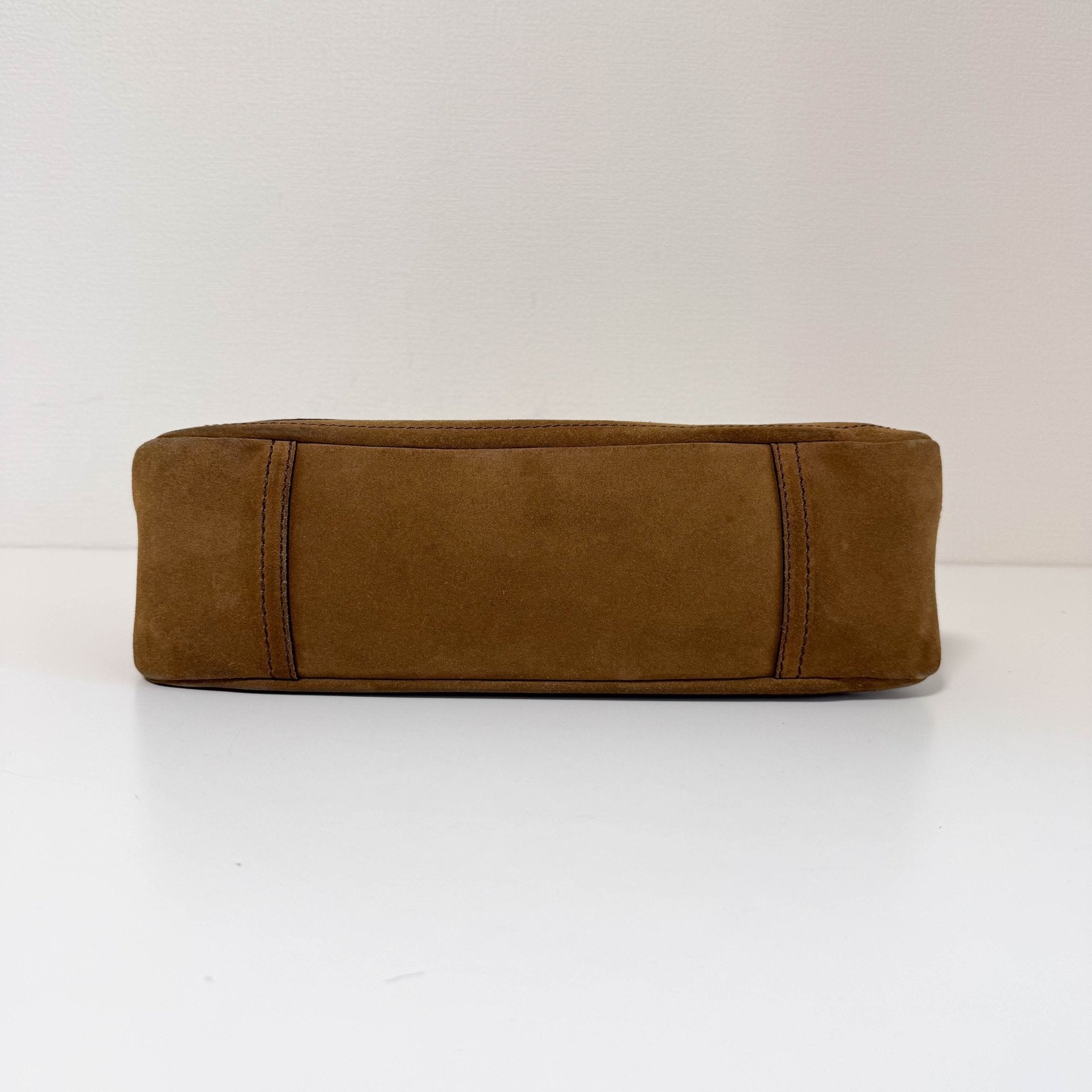 PRADA Vintage Brown Suede Shoulder Bag, in , Sold by HIVE PRELOVED - Shoulder Bags, ,