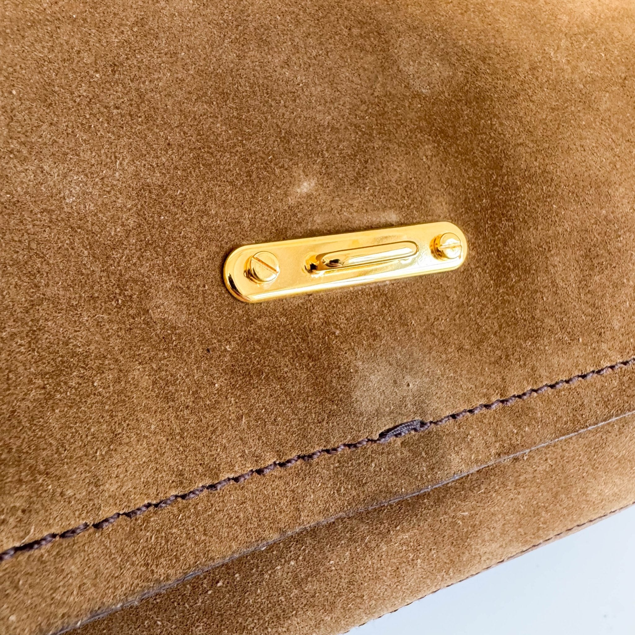 PRADA Vintage Brown Suede Shoulder Bag, in , Sold by HIVE PRELOVED - Shoulder Bags, ,