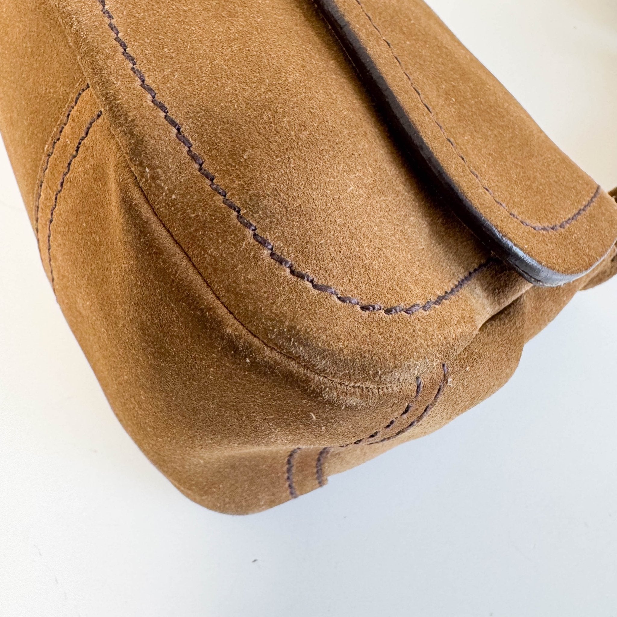 PRADA Vintage Brown Suede Shoulder Bag, in , Sold by HIVE PRELOVED - Shoulder Bags, ,