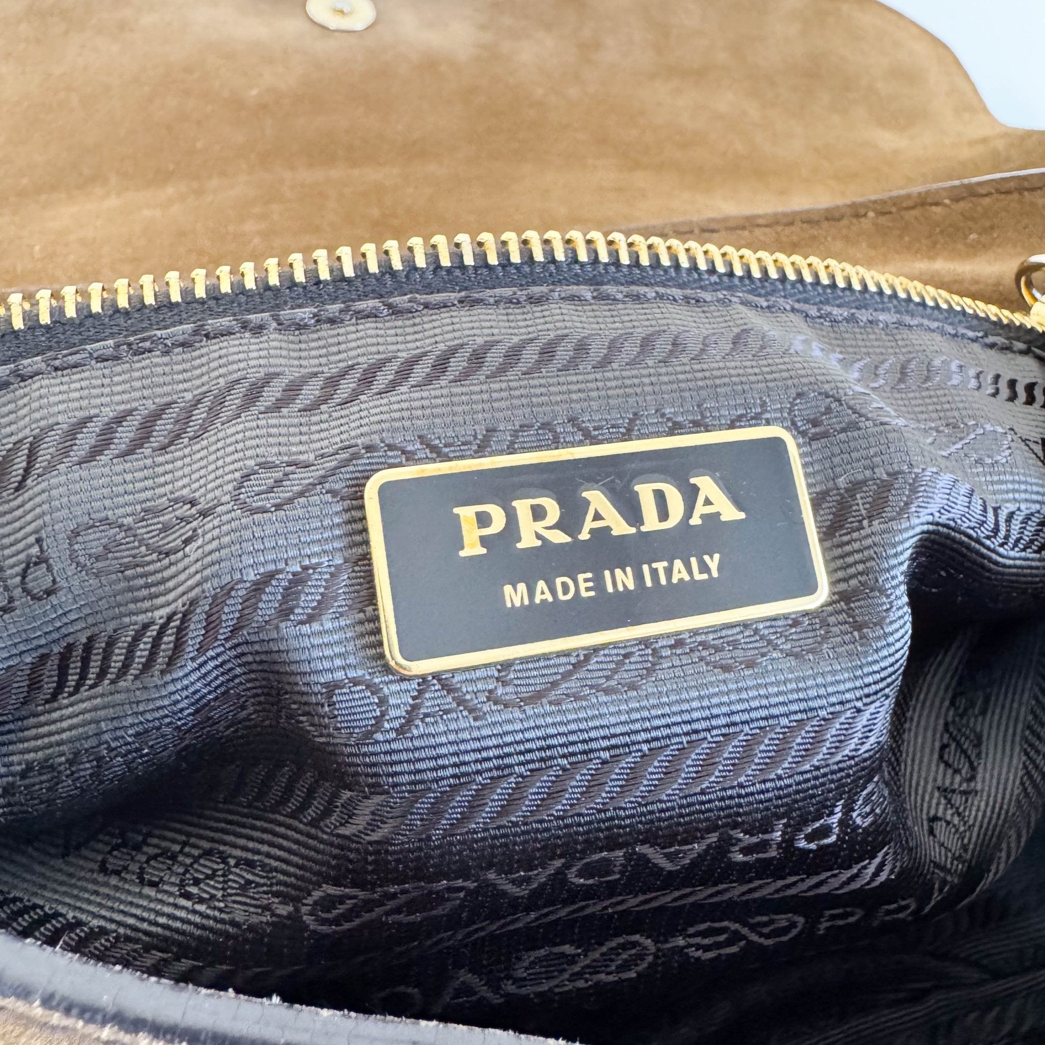 PRADA Vintage Brown Suede Shoulder Bag, in , Sold by HIVE PRELOVED - Shoulder Bags, ,