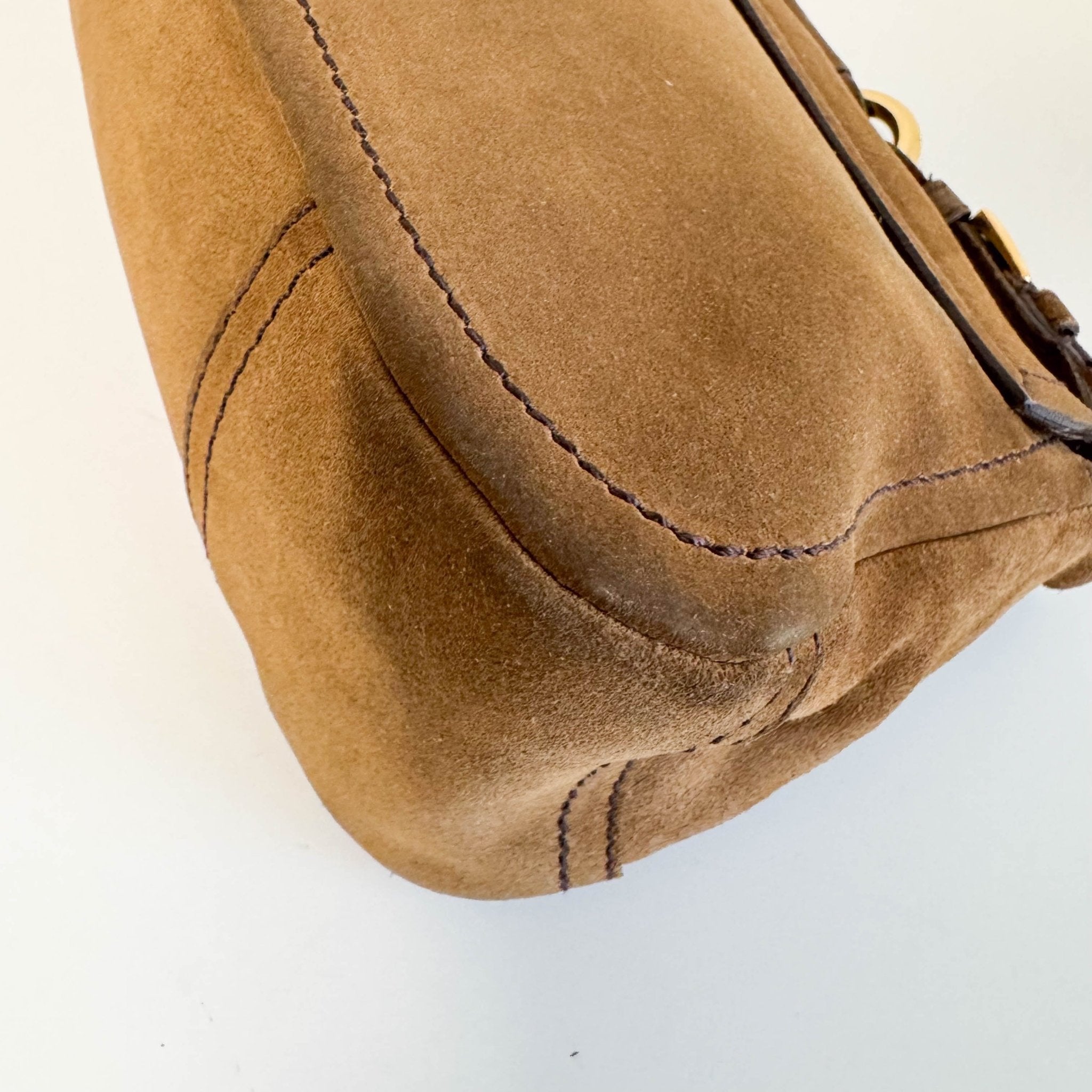 PRADA Vintage Brown Suede Shoulder Bag, in , Sold by HIVE PRELOVED - Shoulder Bags, ,