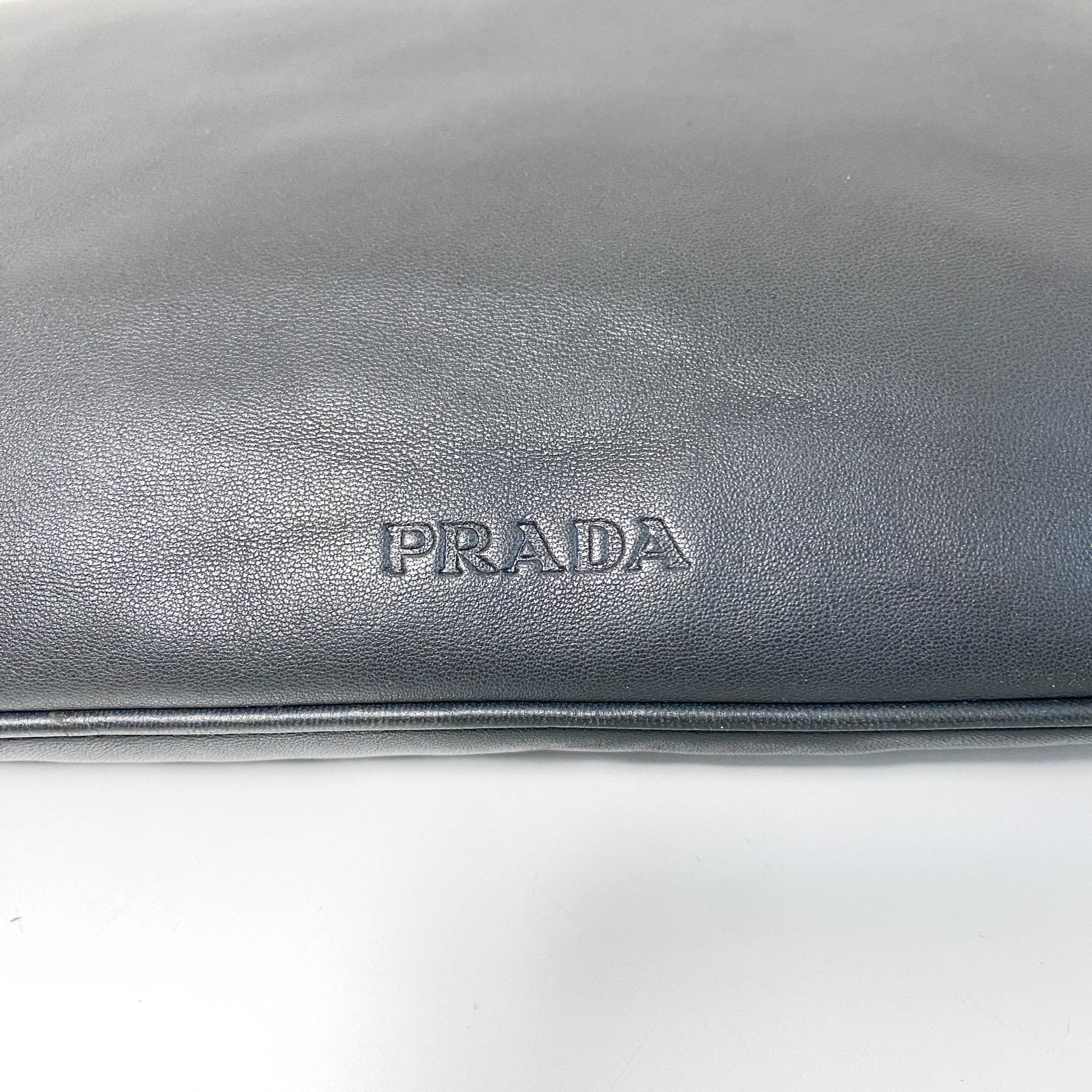 PRADA Vintage Hobo Leather Grey Totes, in , Sold by HIVE PRELOVED - Shoulder Bags, ,