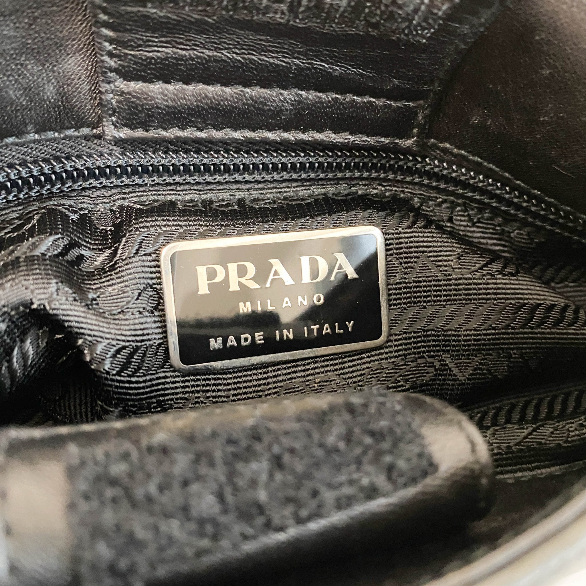 PRADA Vintage Hobo Leather Grey Totes, in , Sold by HIVE PRELOVED - Shoulder Bags, ,