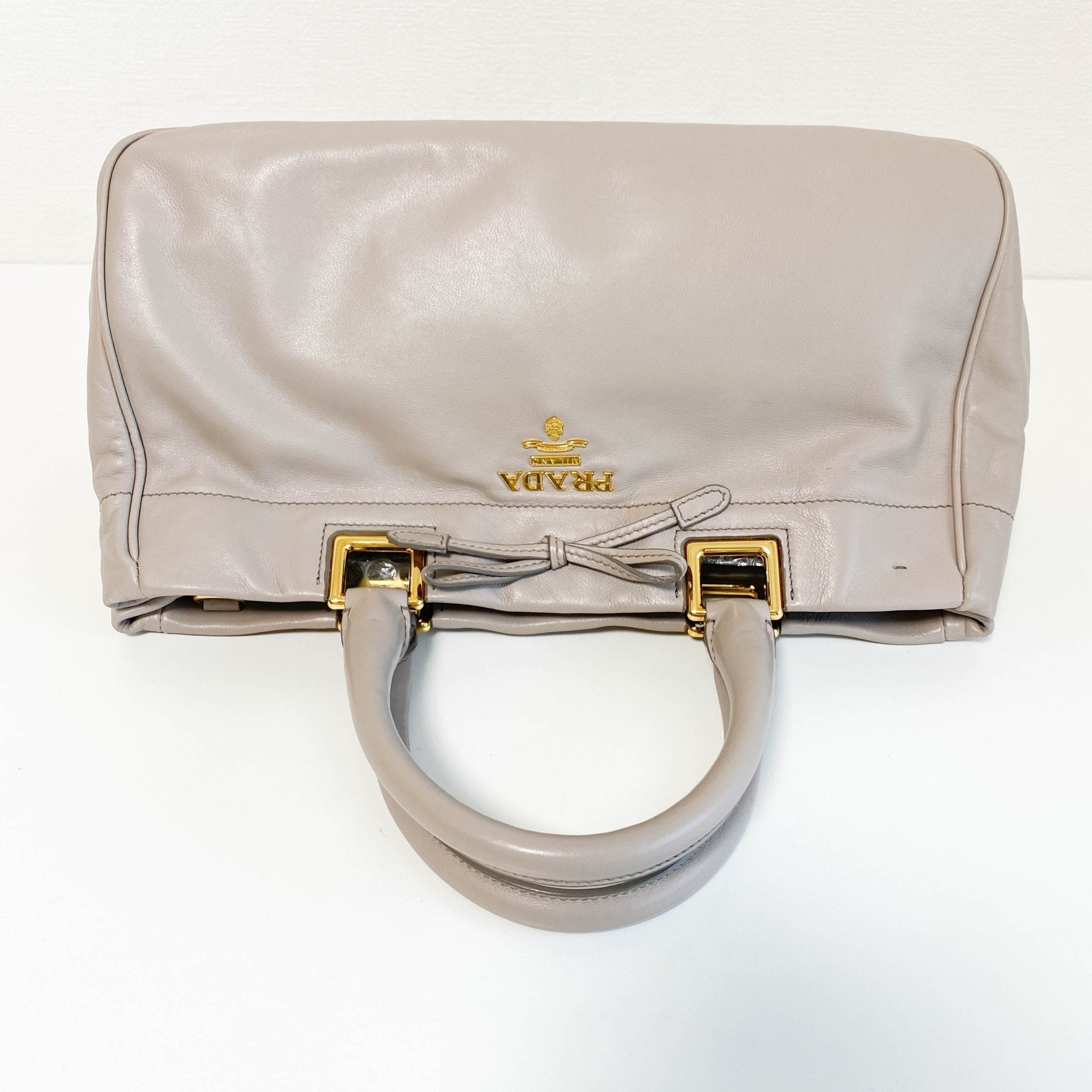 PRADA Vintage Horizontal Beige Handlebag, in , Sold by HIVE PRELOVED - Handle Bags, ,