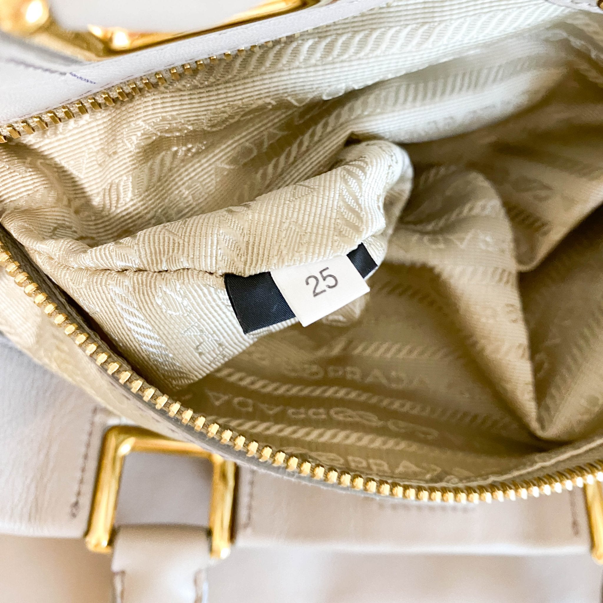 PRADA Vintage Horizontal Beige Handlebag, in , Sold by HIVE PRELOVED - Handle Bags, ,