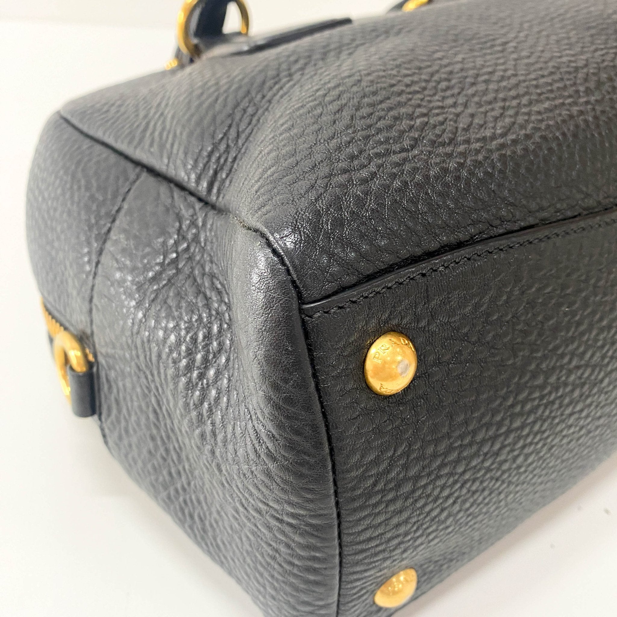 PRADA Vintage Leather Black Handbag, in , Sold by HIVE PRELOVED - Shoulder Bags, ,