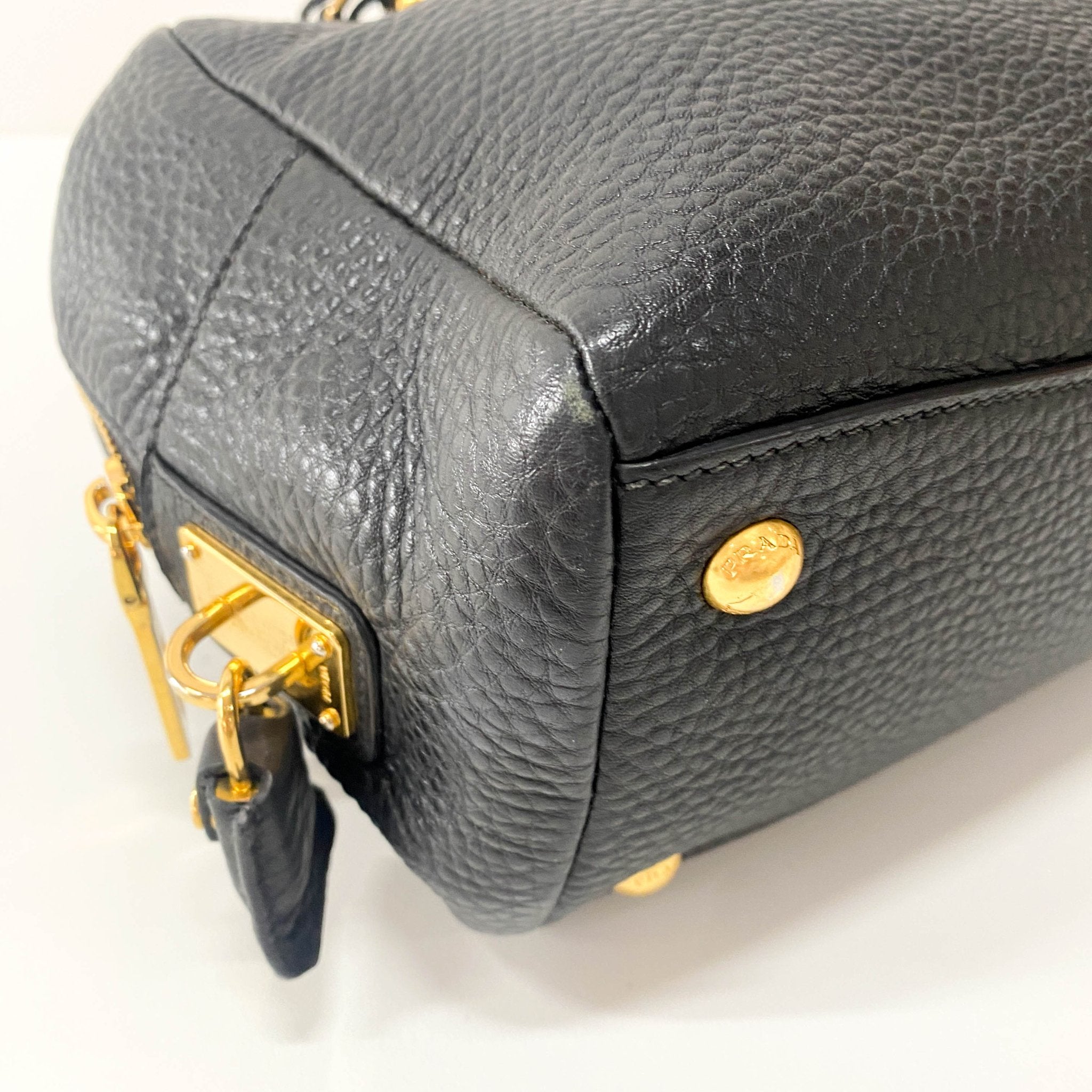 PRADA Vintage Leather Black Handbag, in , Sold by HIVE PRELOVED - Shoulder Bags, ,
